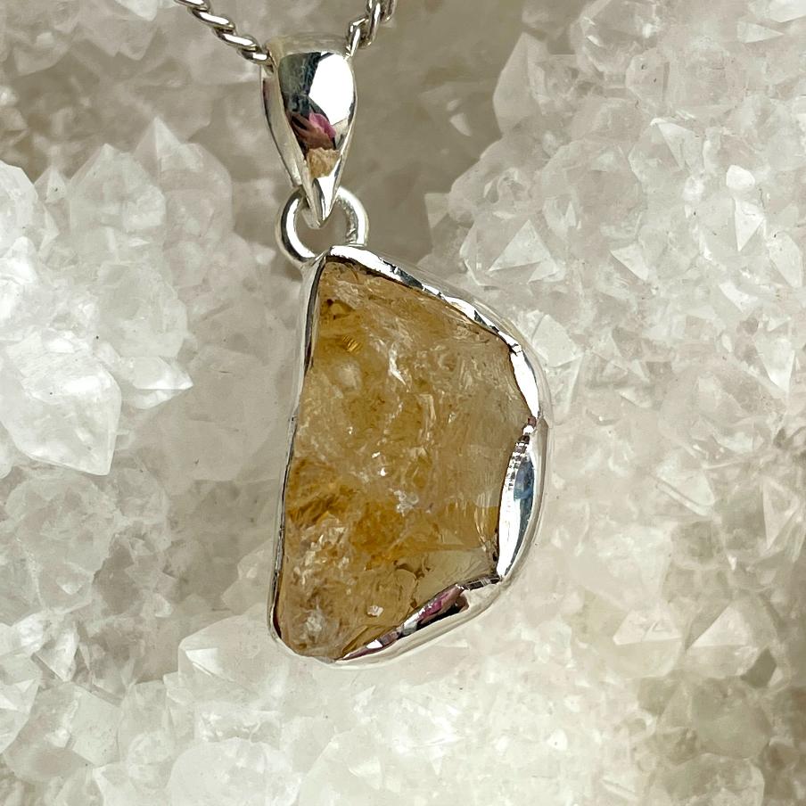 Citrine St. Silver Pendant (2)