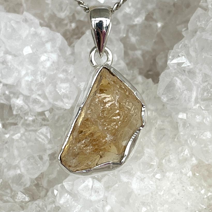 Citrine St. Silver Pendant (2)