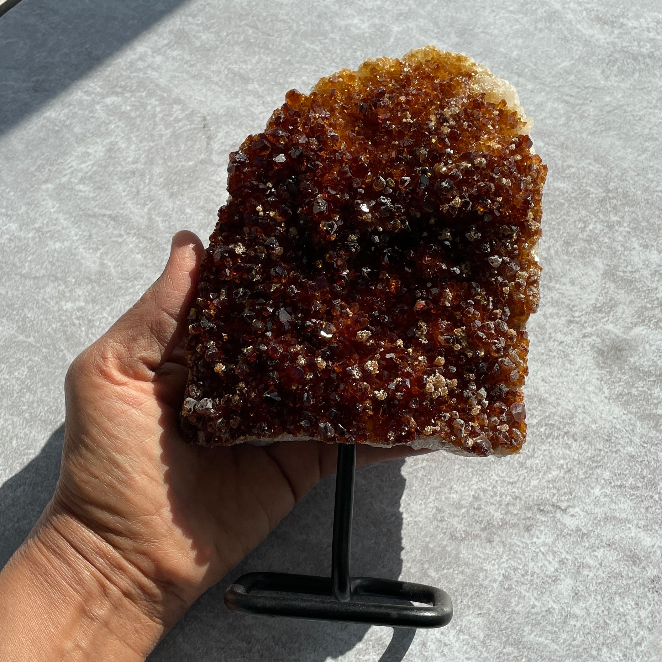 Citrine Cluster On Stand - 21