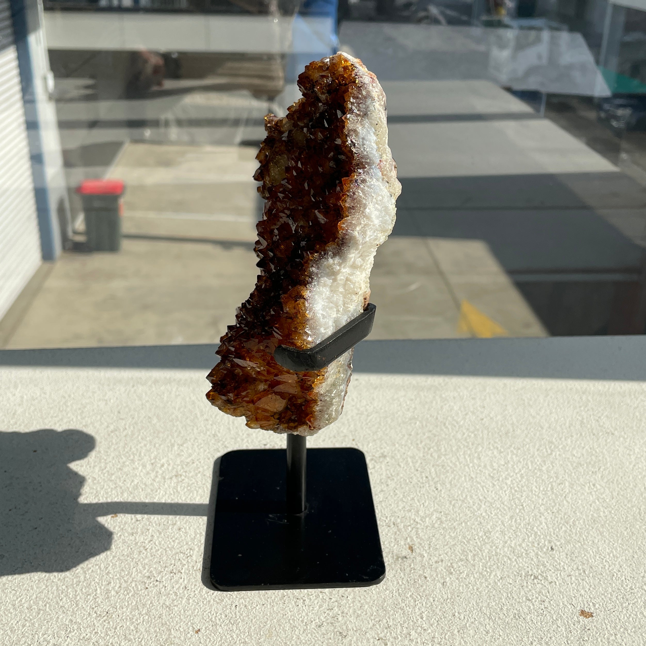 Citrine Cluster On Stand - 22
