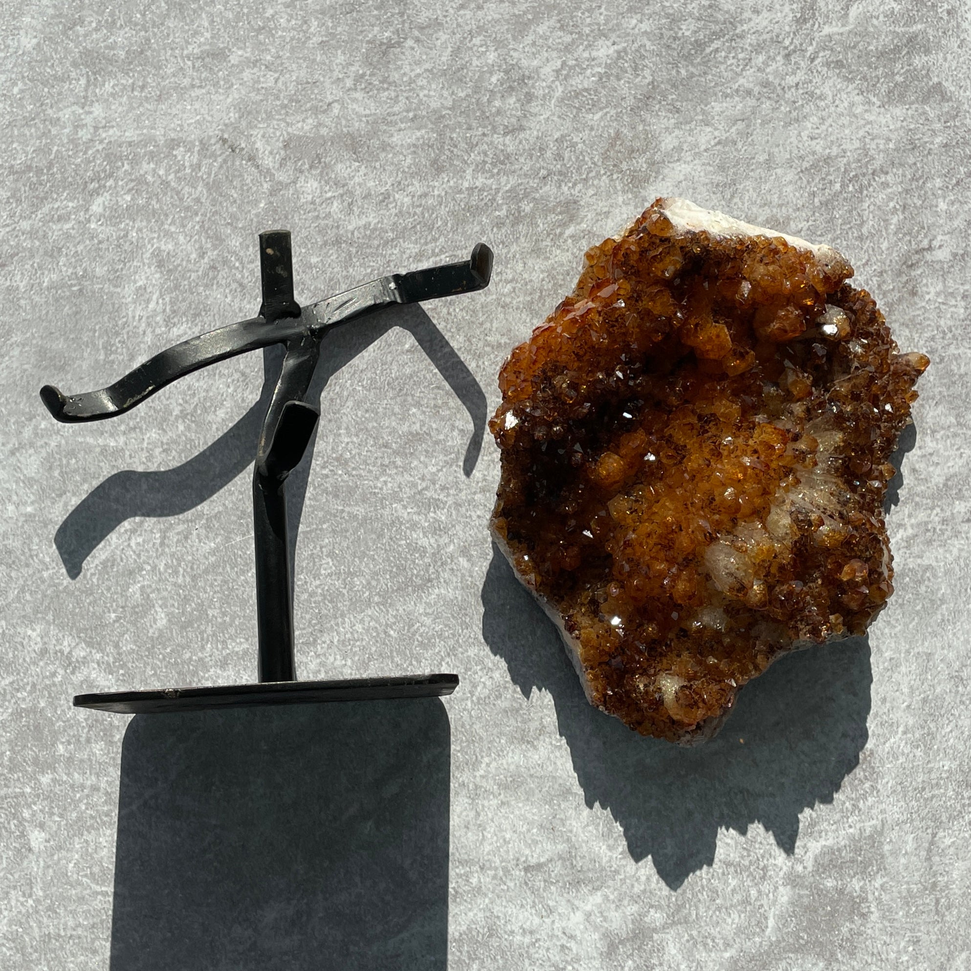 Citrine Cluster On Stand - 22