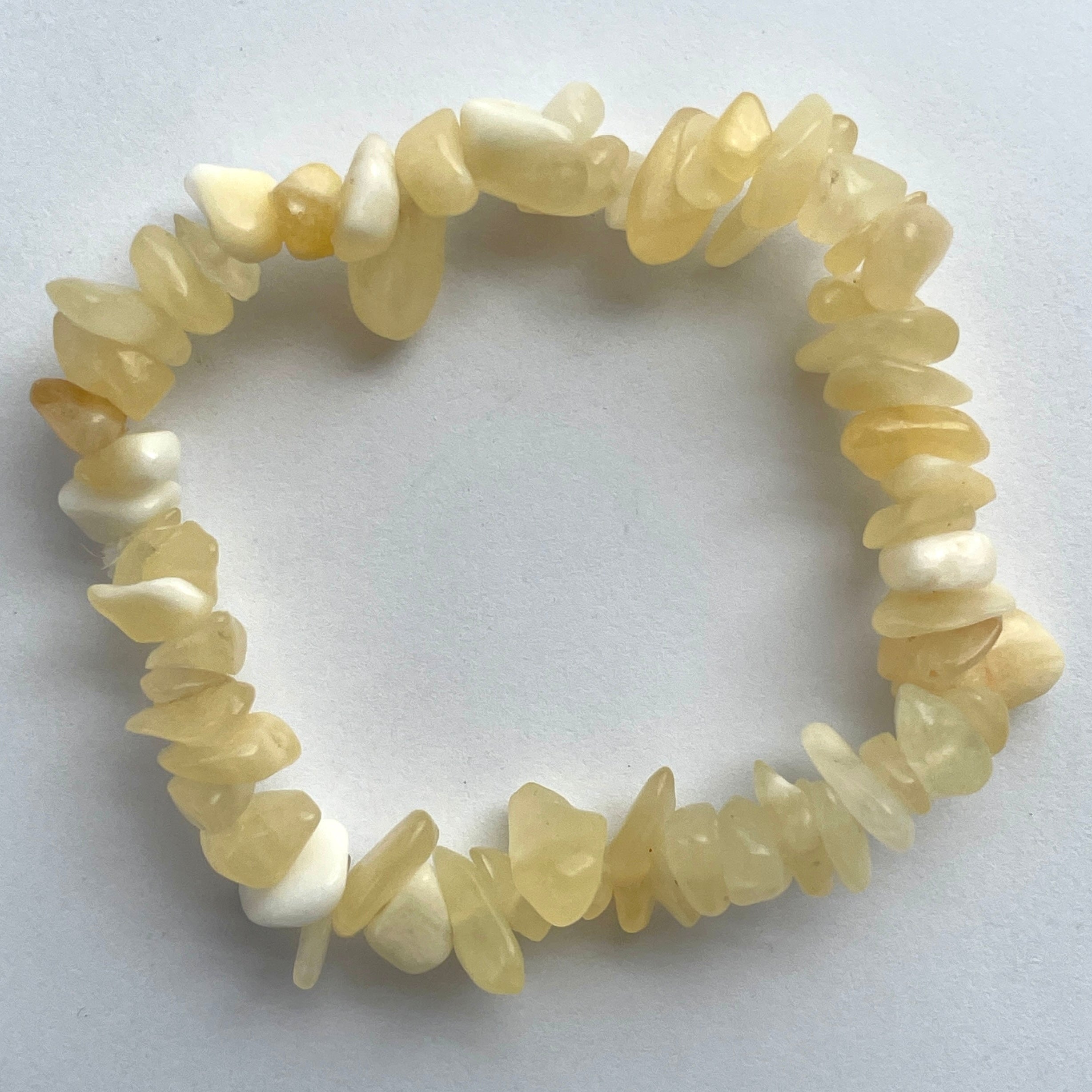 Orange Calcite Chip Bracelet