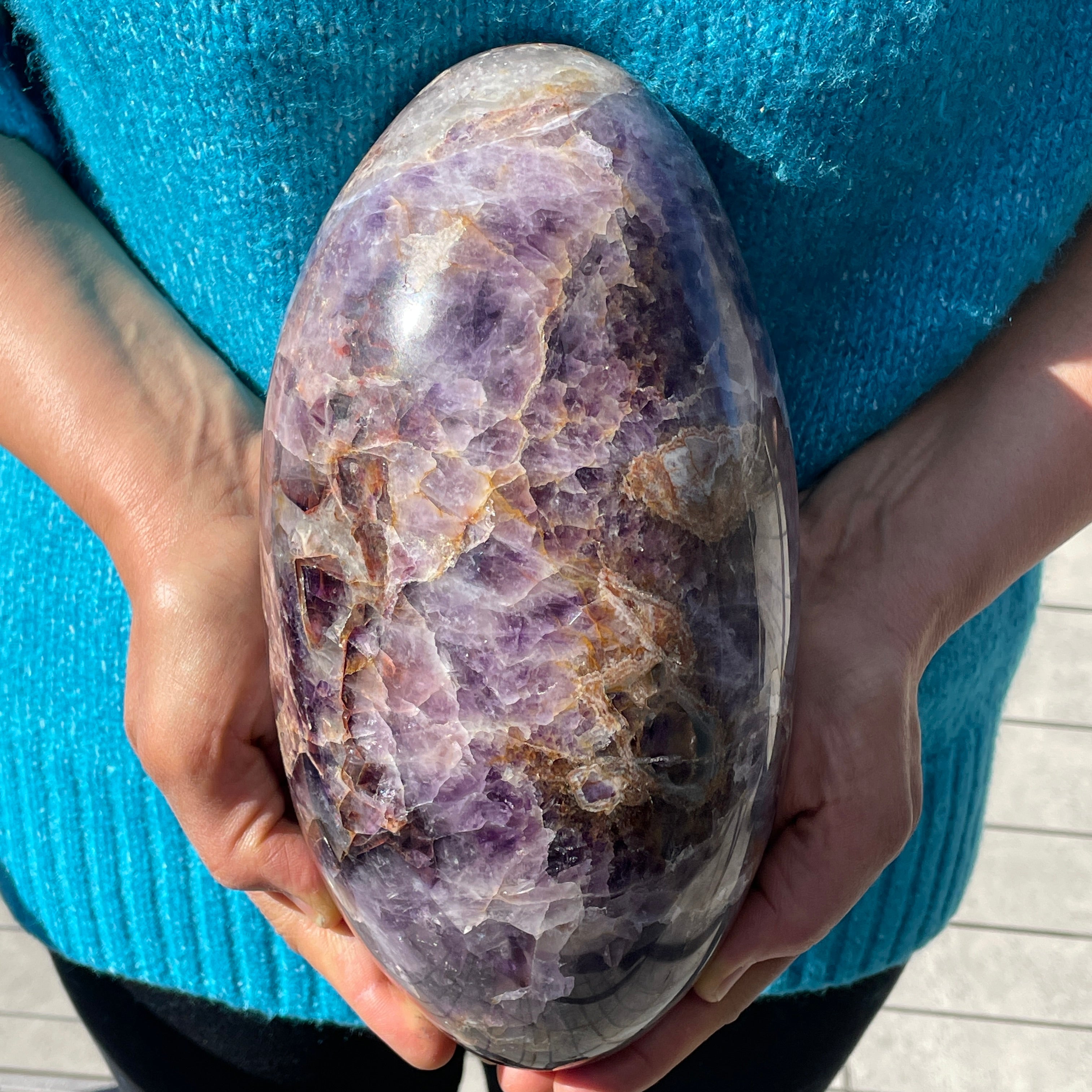 Chevron Amethyst - Oval - 03