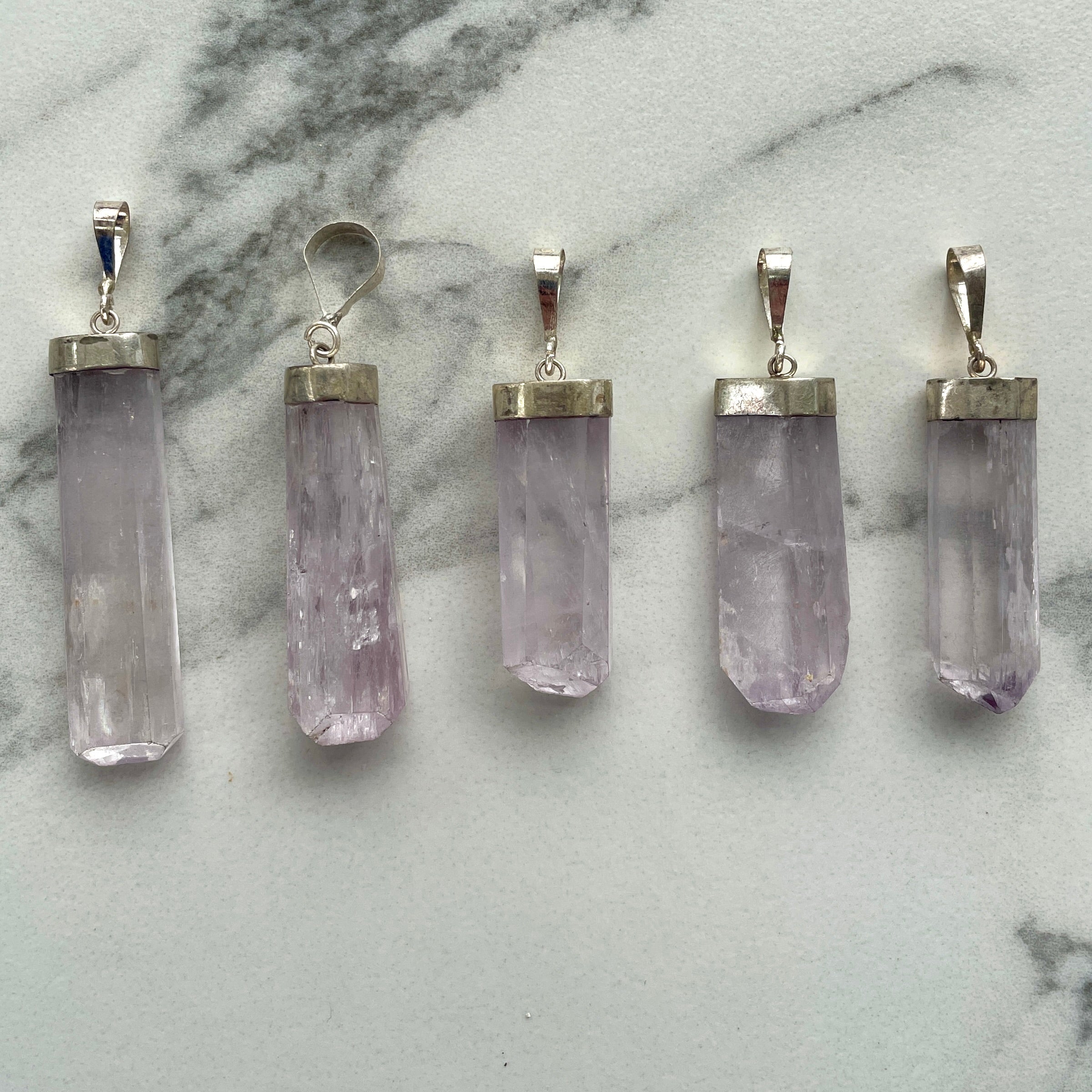 Kunzite Sterling Silver Pendant
