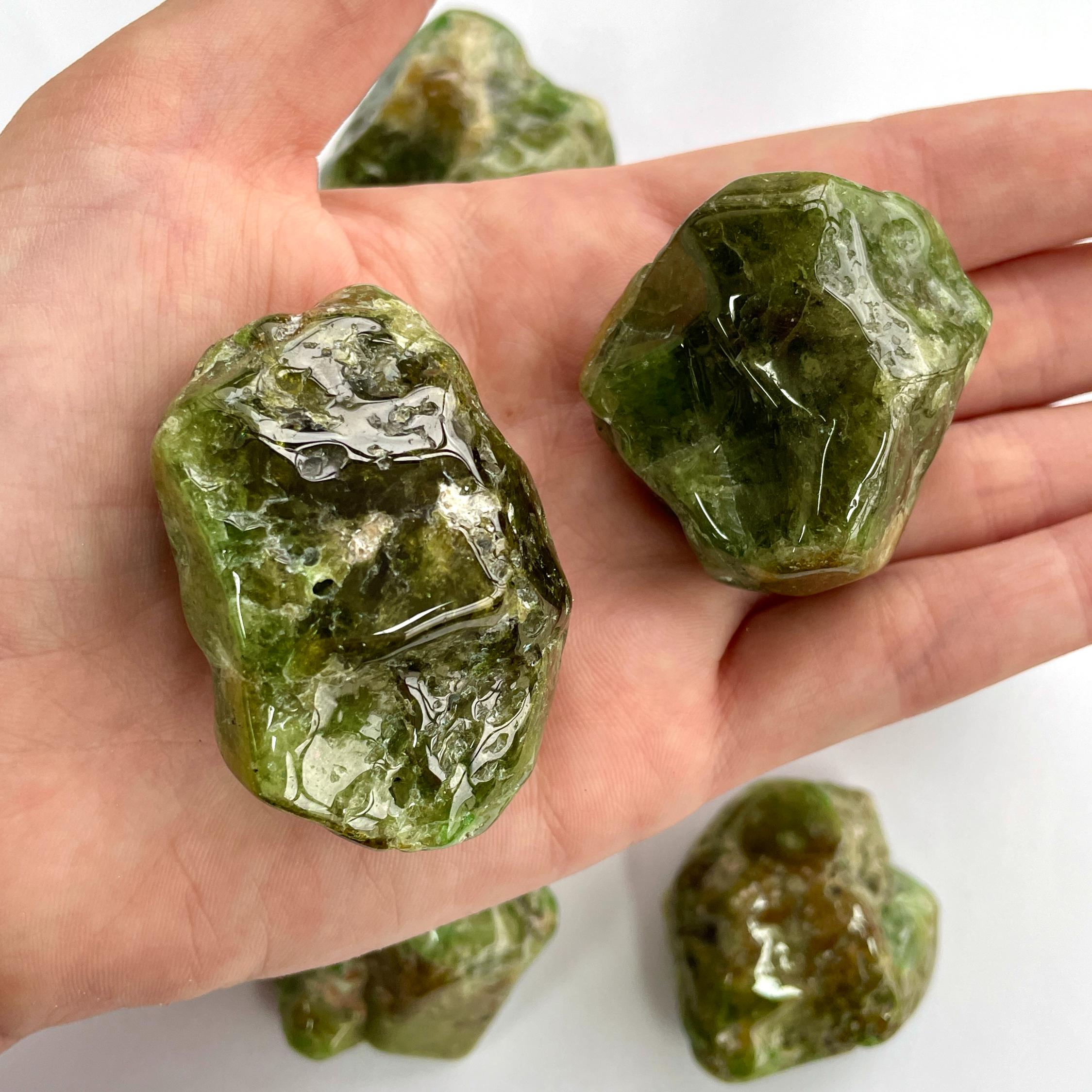 Green Garnet A Grade Polished Freeform - LRG
