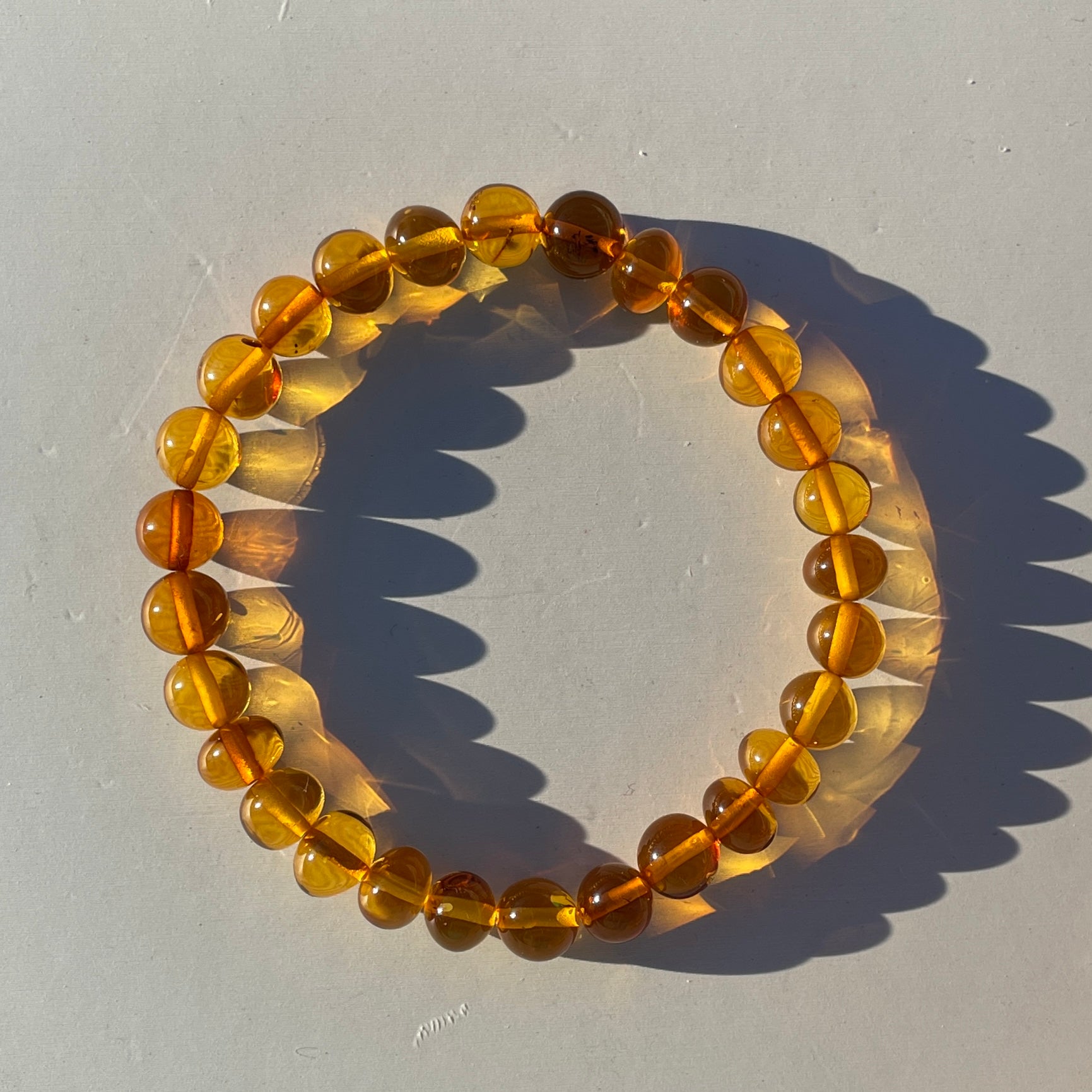 Amber Freeform Beads Bracelet - Style A