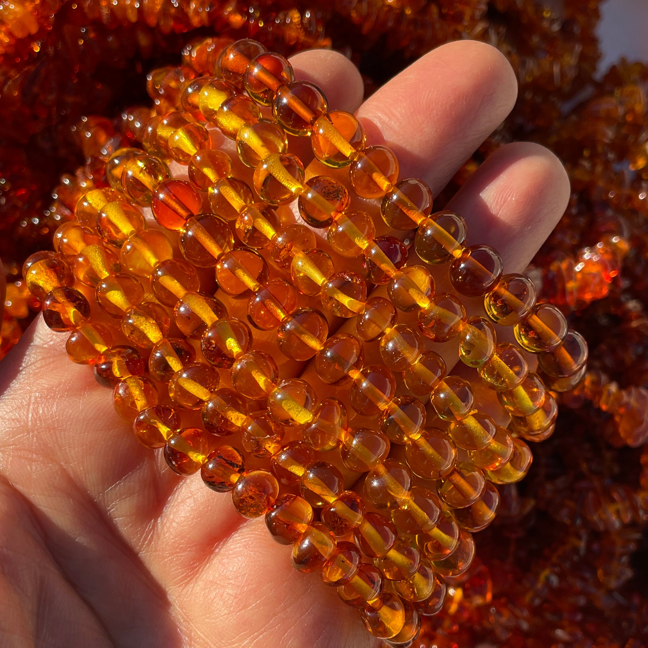 Amber Freeform Beads Bracelet - Style A