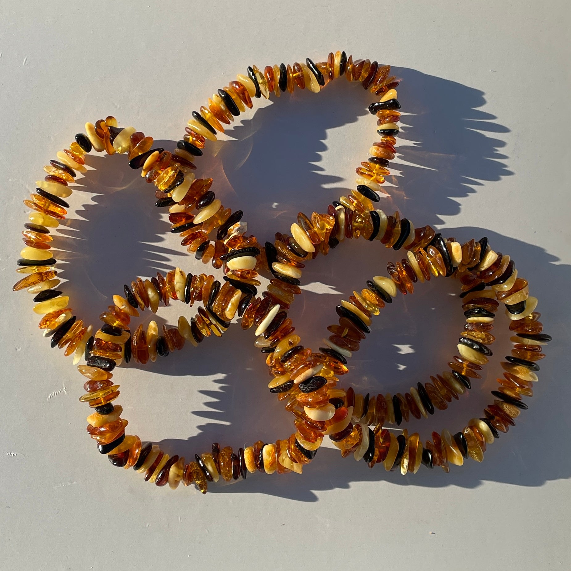 Amber Mixed Chip Bracelet - Small