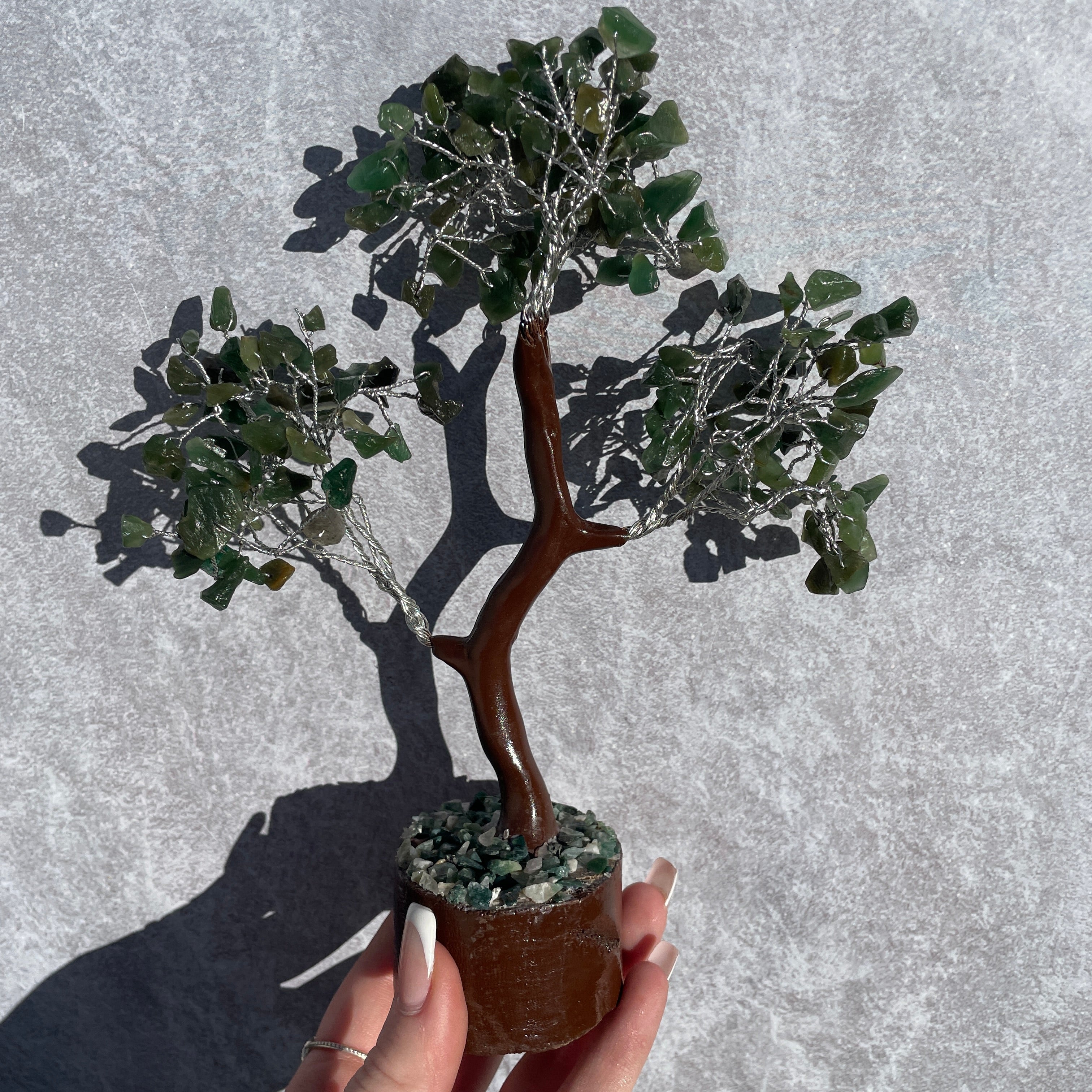 Green Aventurine Dark Tree - Medium 014