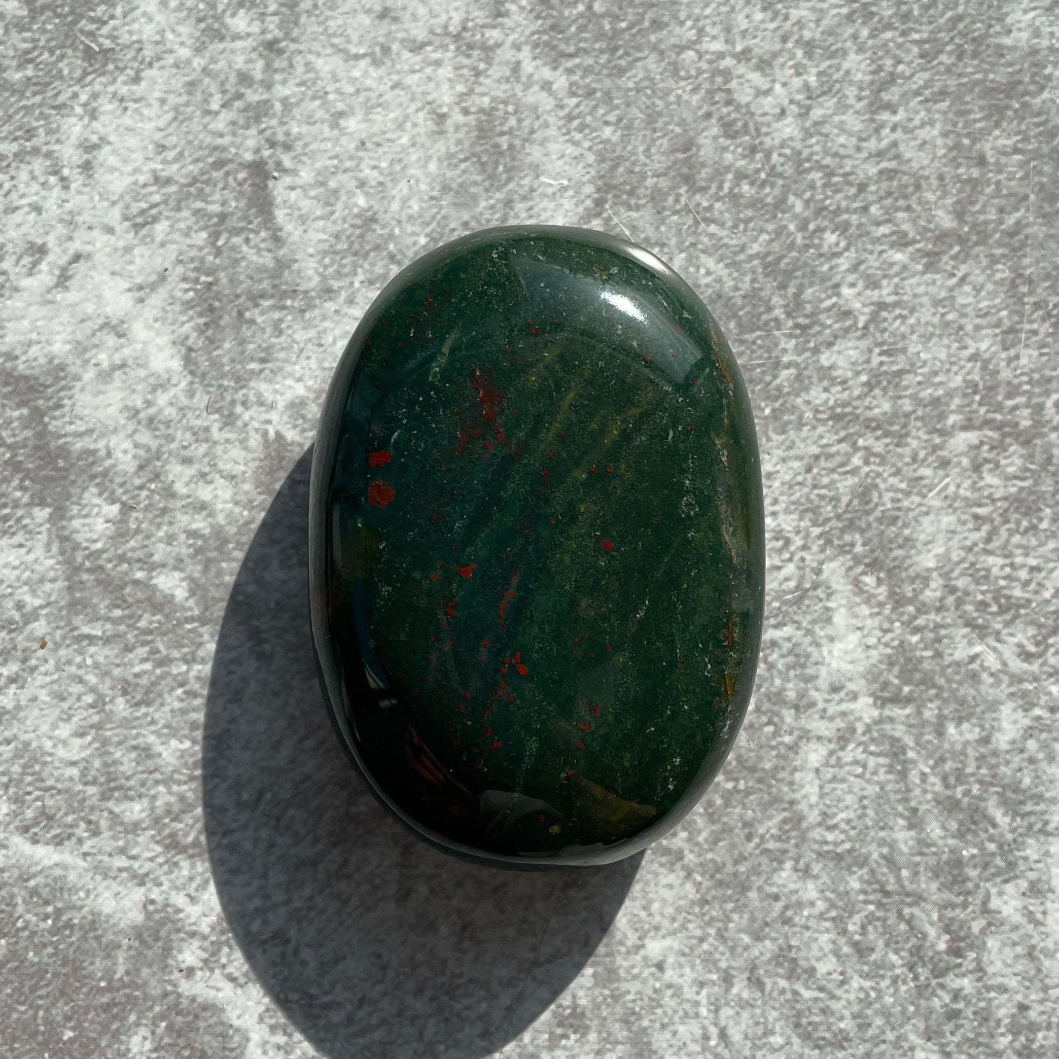 Bloodstone Palm Stone - 6cm