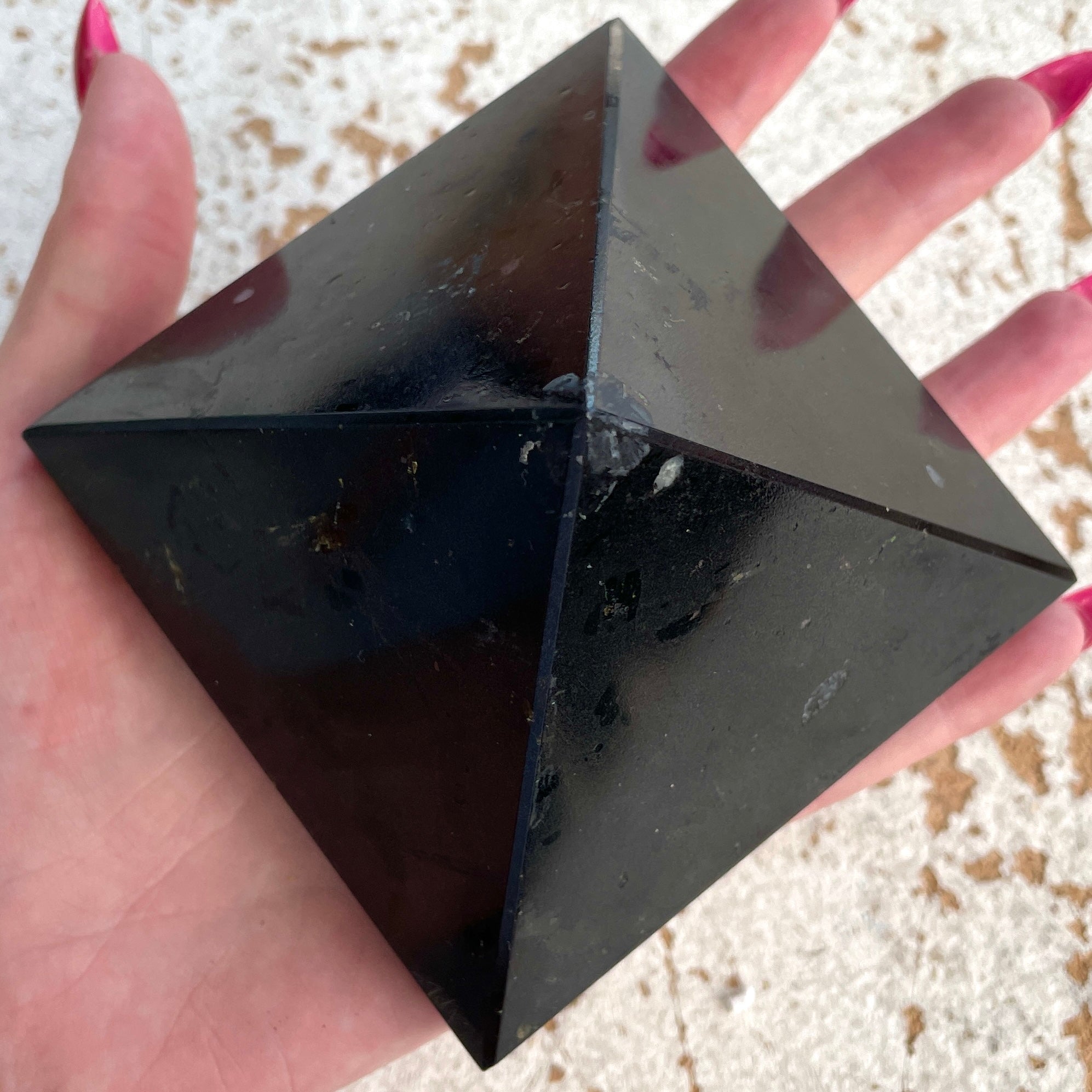Black Tourmaline Pyramid - 9cm