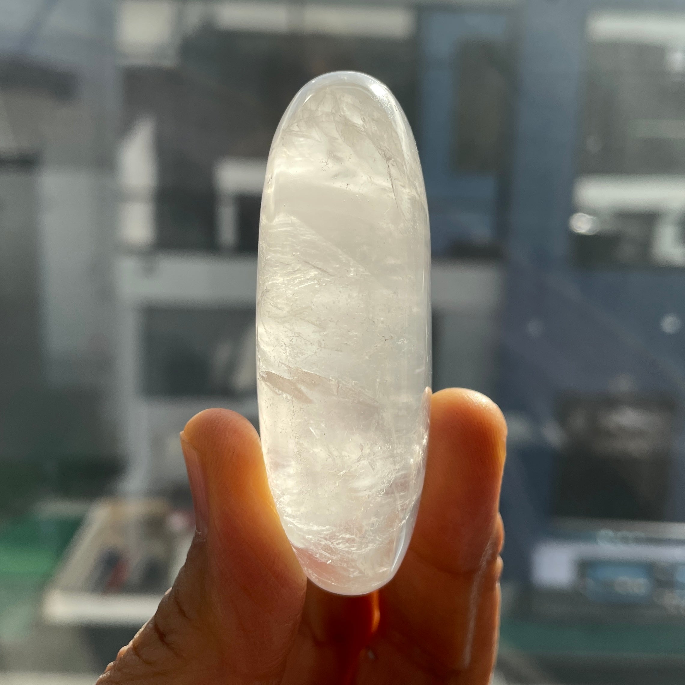 Clear Quartz Palm Stone - 1pc