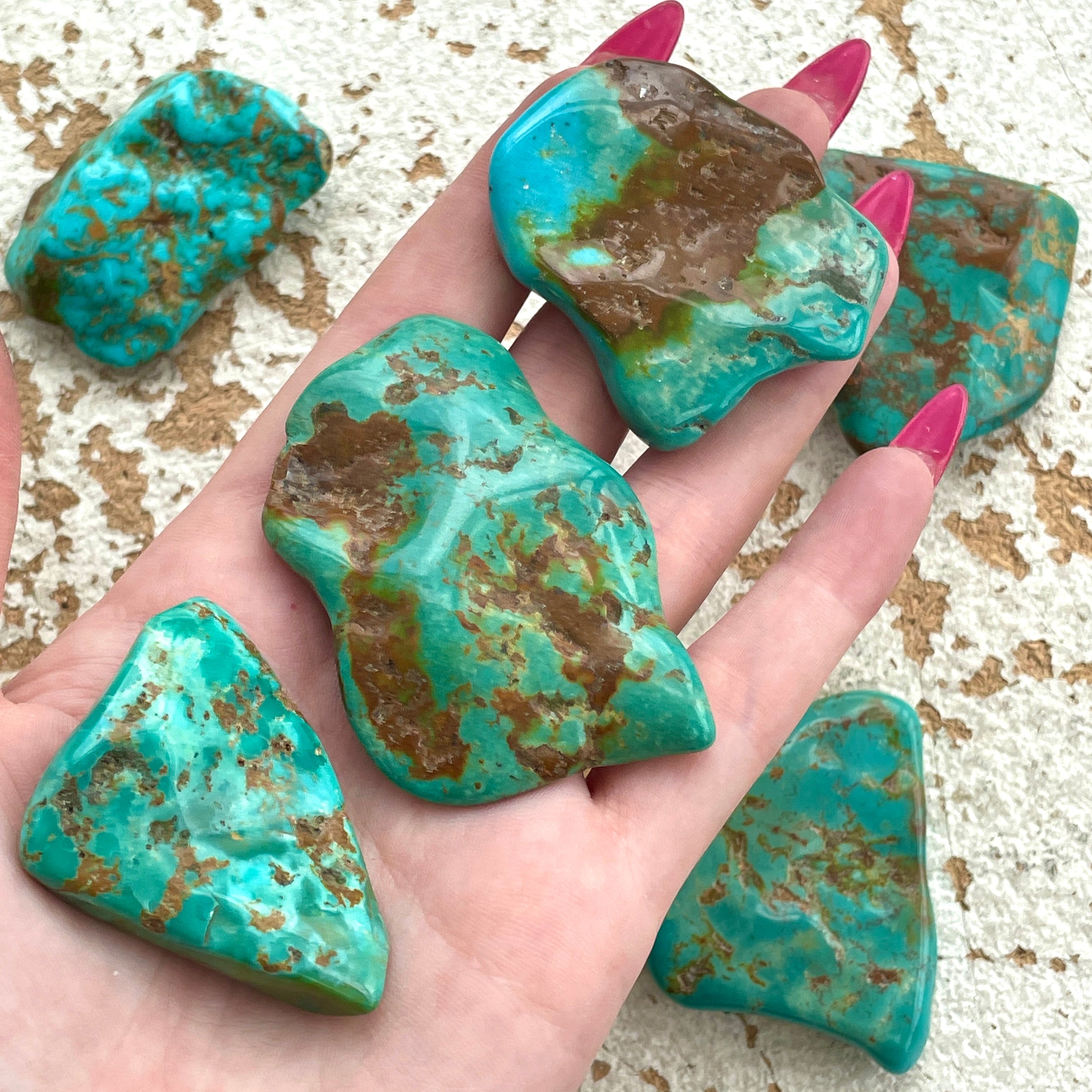 Turquoise (Natural) Large Slab - 5cm