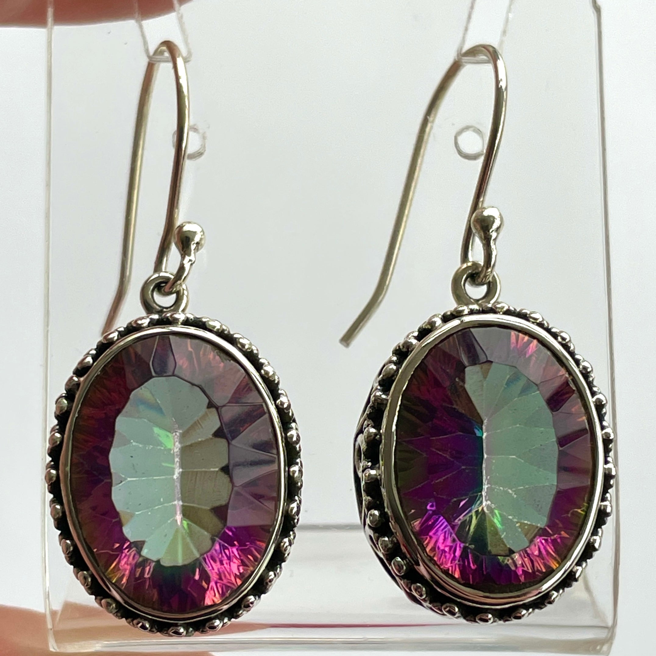 Mystic Topaz Earrings - Oval
