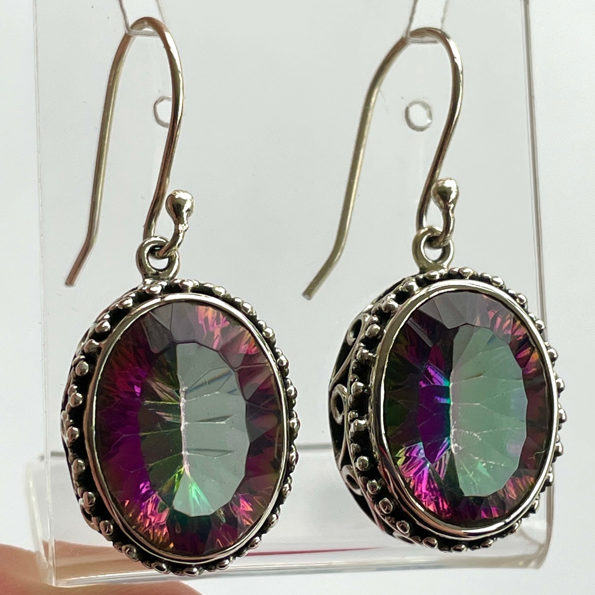 Mystic Topaz Earrings - Oval