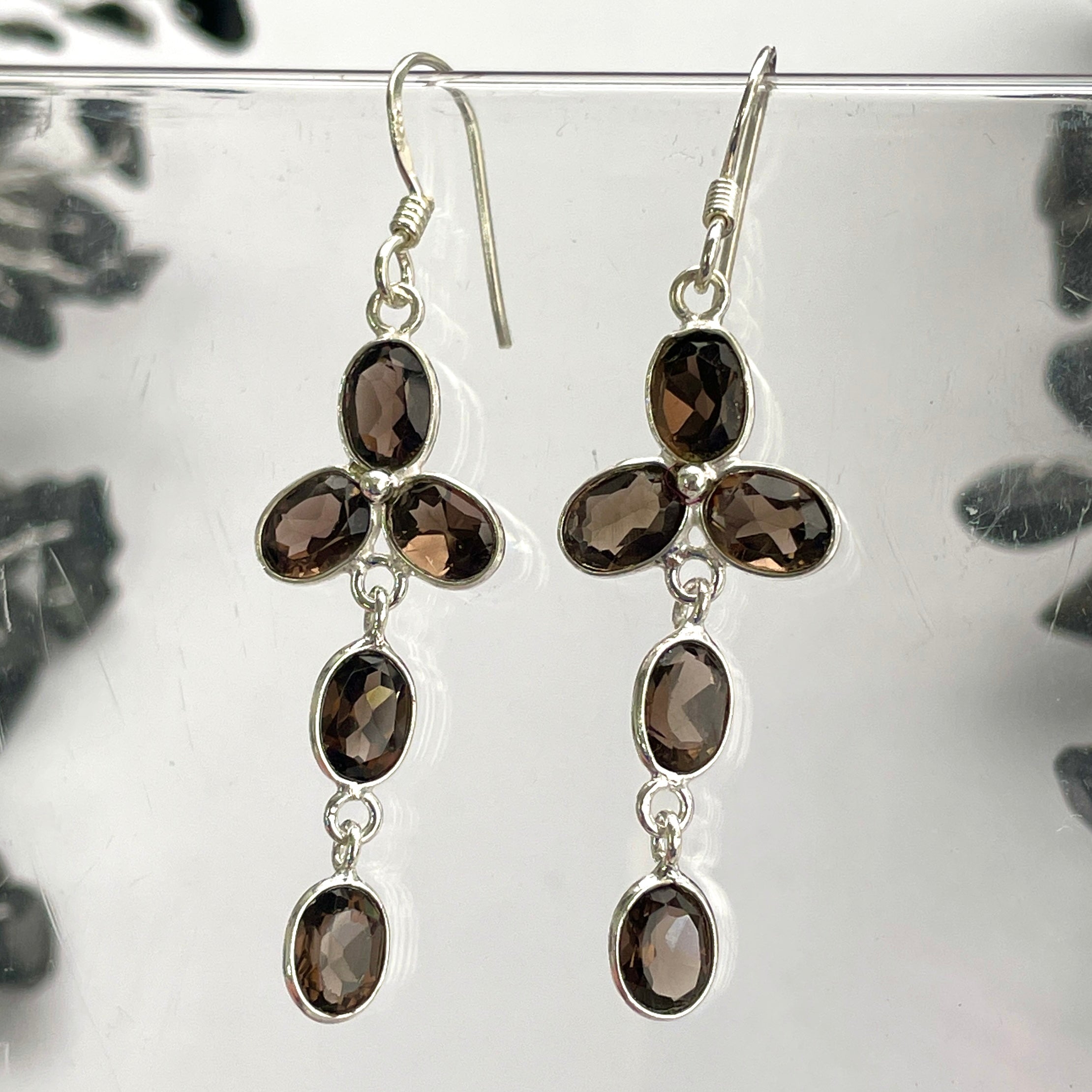 Smokey Quartz Earrings - B