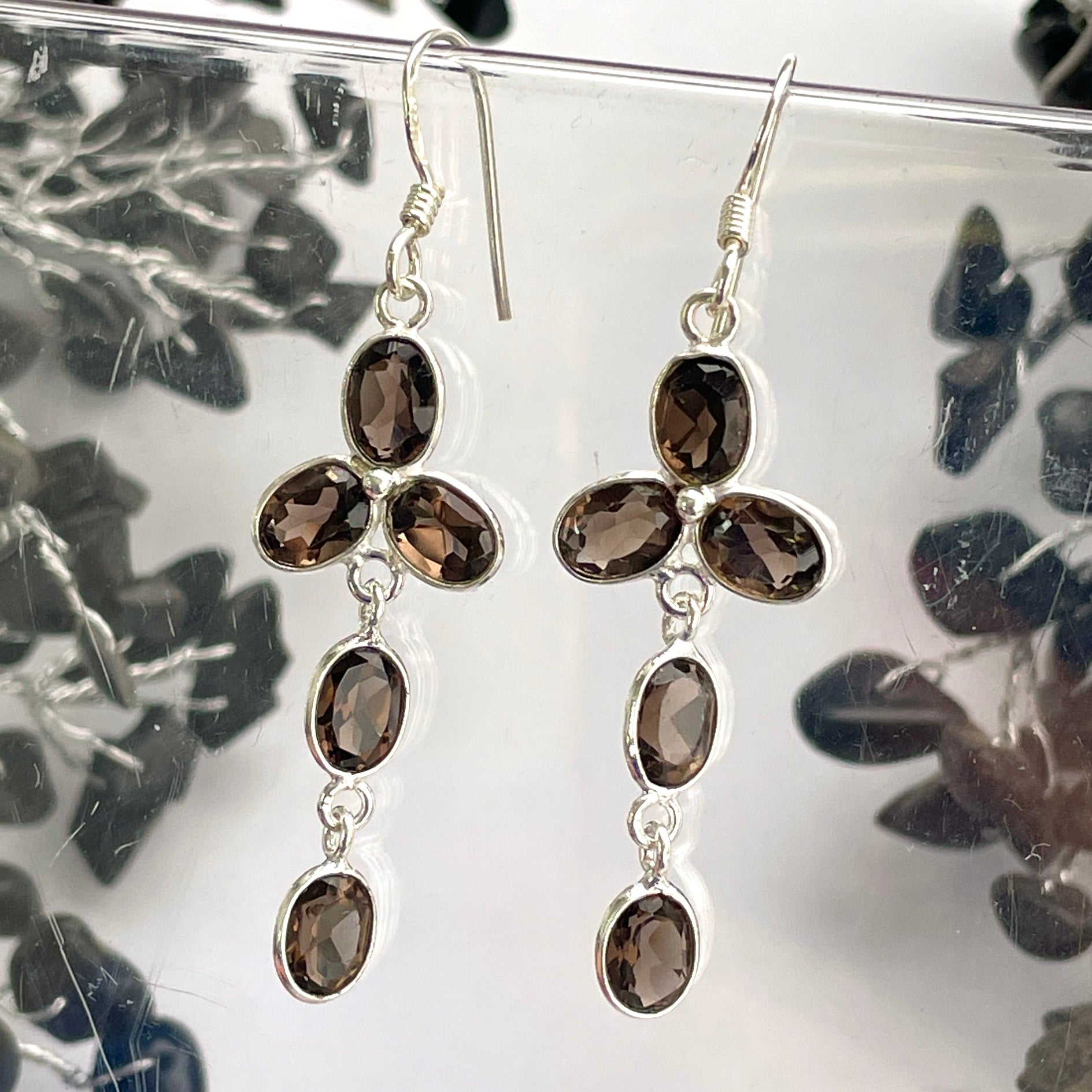 Smokey Quartz Earrings - B