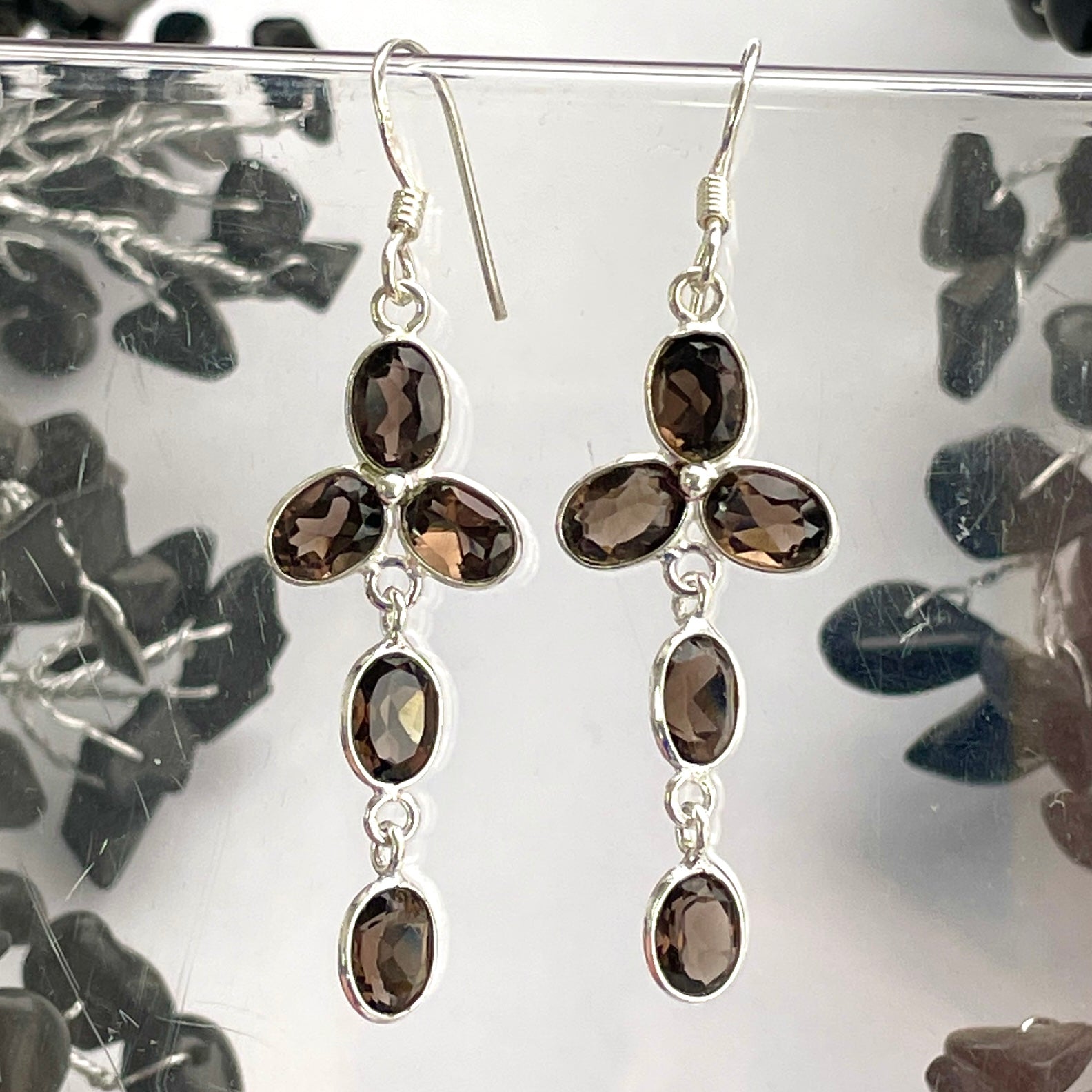 Smokey Quartz Earrings - B