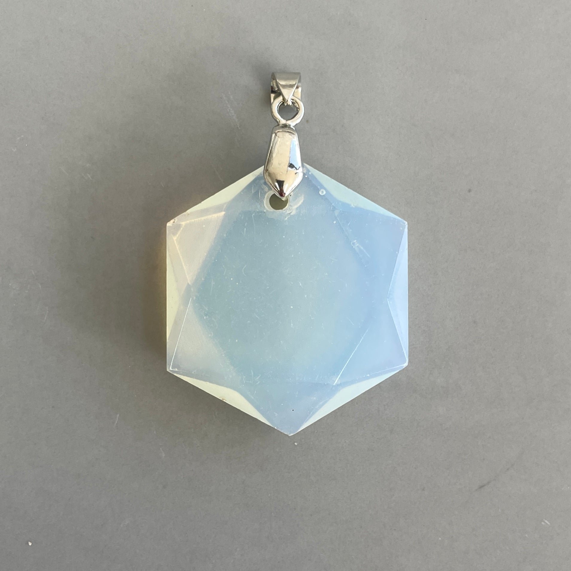 Opalite Hexagonal Pendant