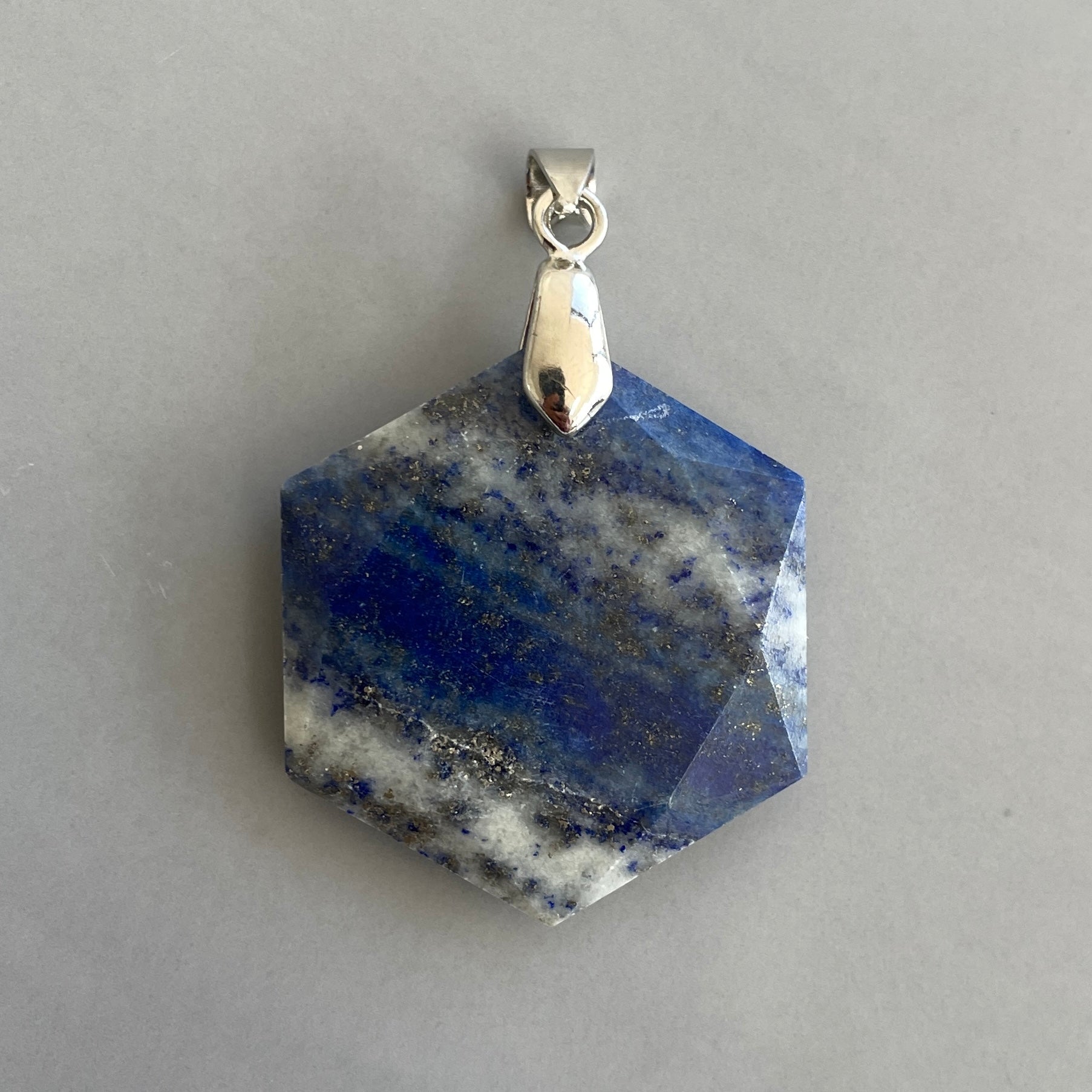 Lapis Lazuli Hexagonal Pendant