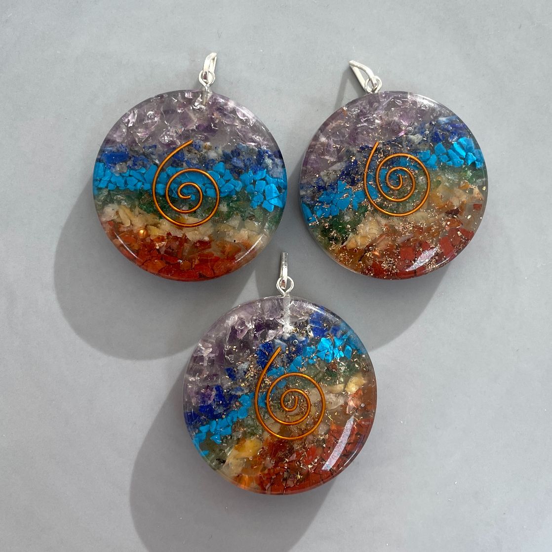 Orgonite Chakra Pendant - Circle