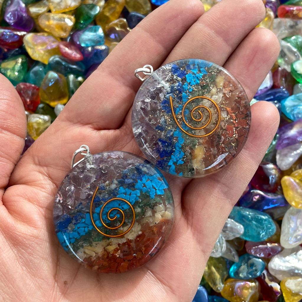 Orgonite Chakra Pendant - Circle