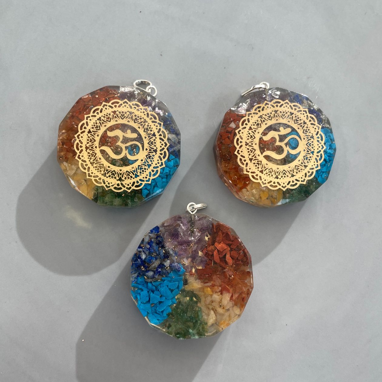 Orgonite Chakra Pendant - 12 Sided