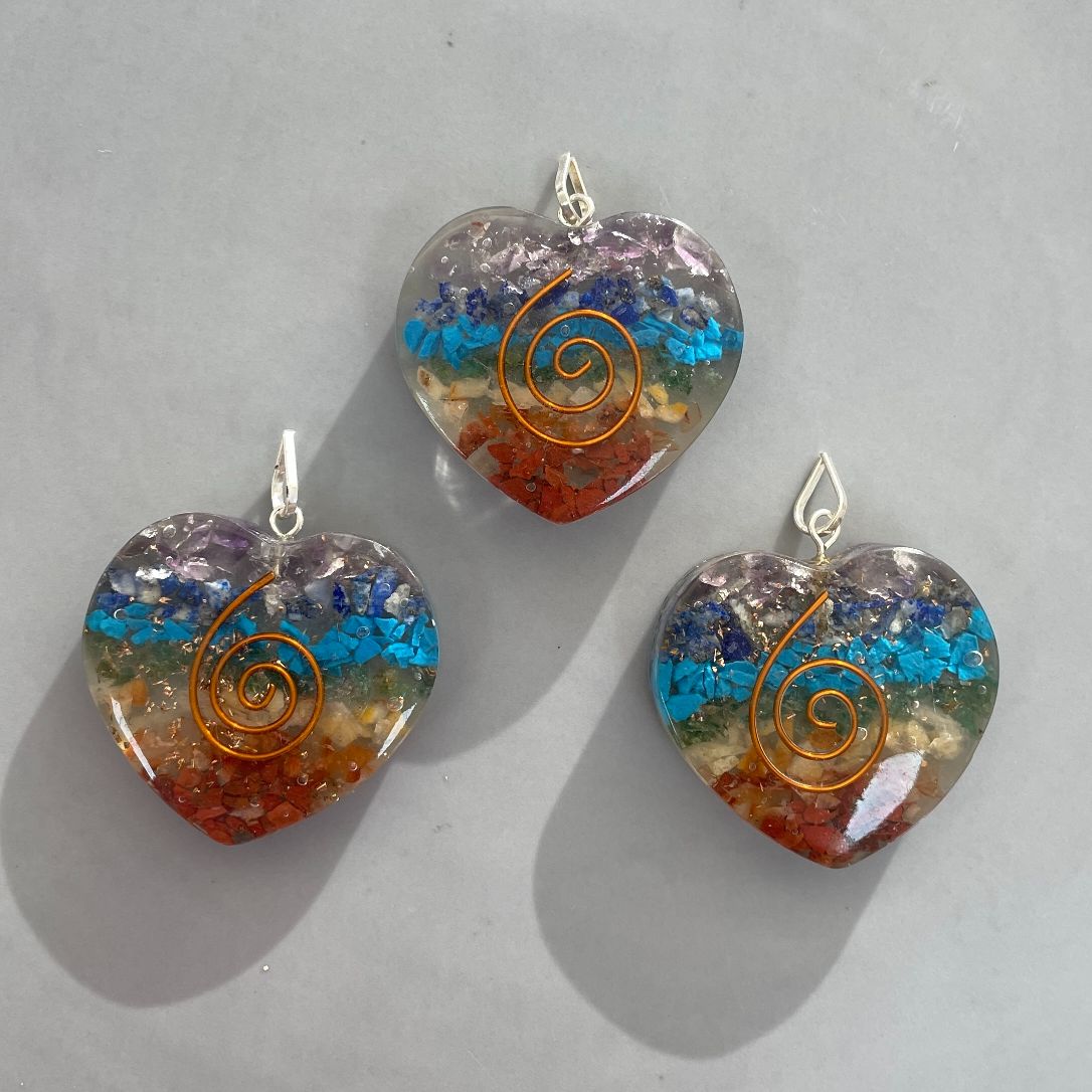 Orgonite Chakra Pendant - Heart