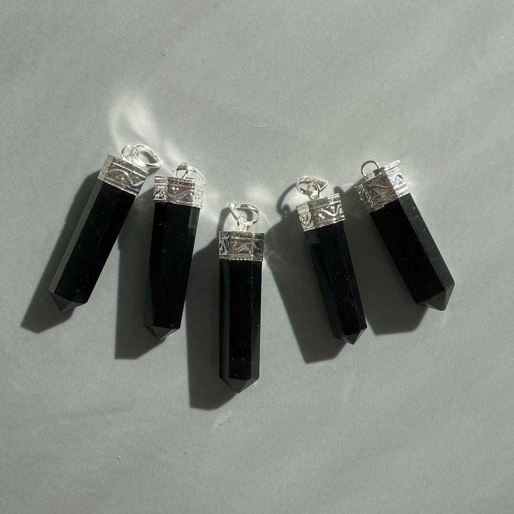 Obsidian - Cap Point Pendant