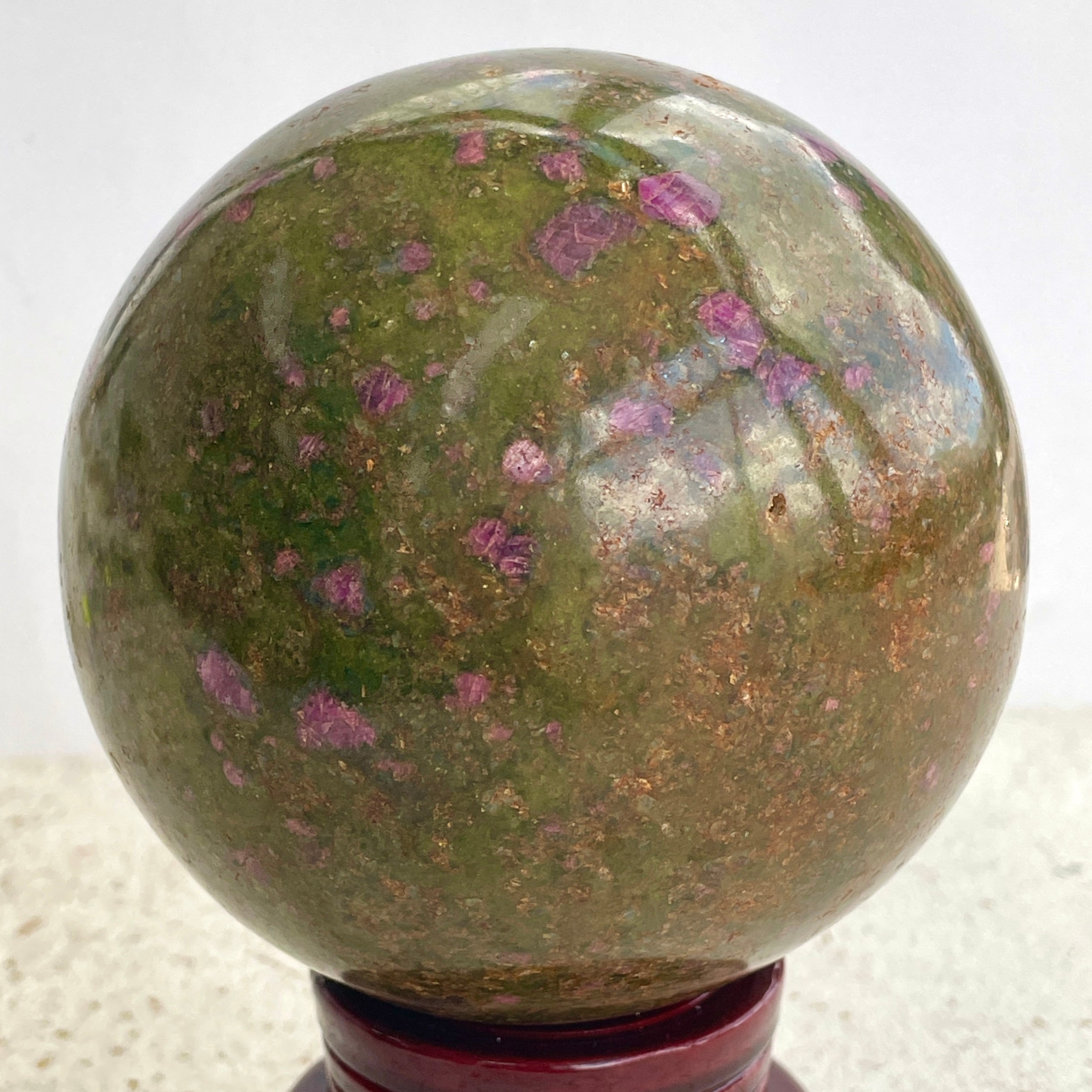 Ruby In Fuchsite - Large Sphere 10cm - 05