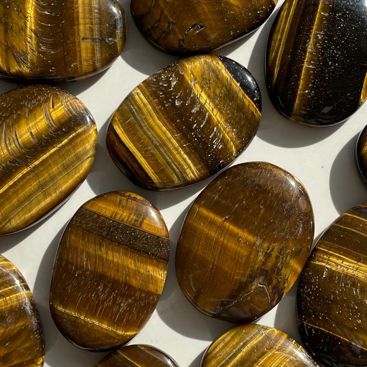 Tigers Eye - Small Palm Stone (IN)