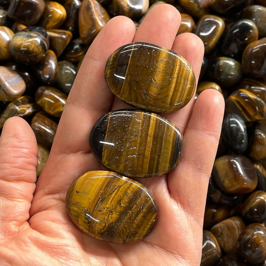 Tigers Eye - Small Palm Stone (IN)