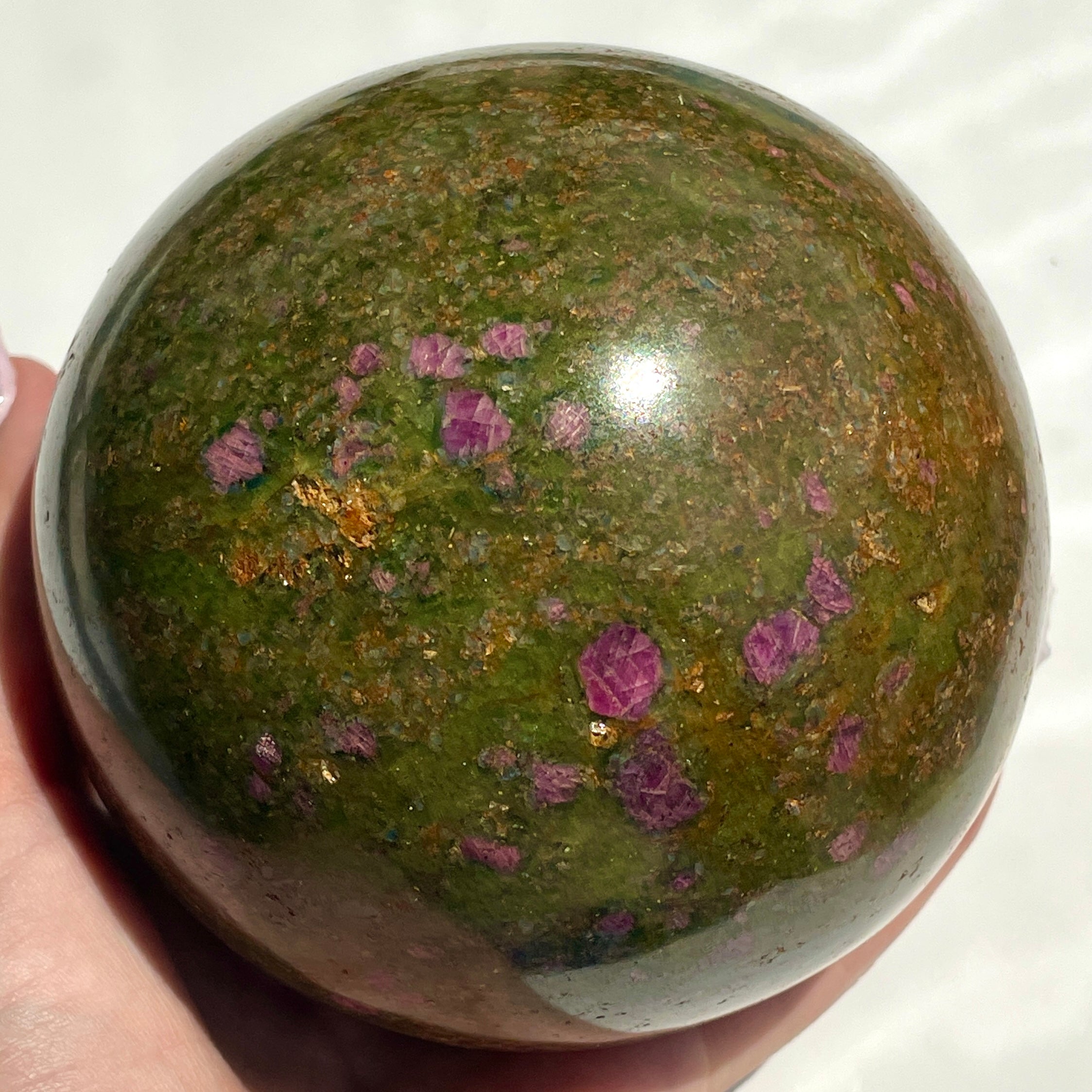 Ruby In Fuchsite - Large Sphere 10cm - 05