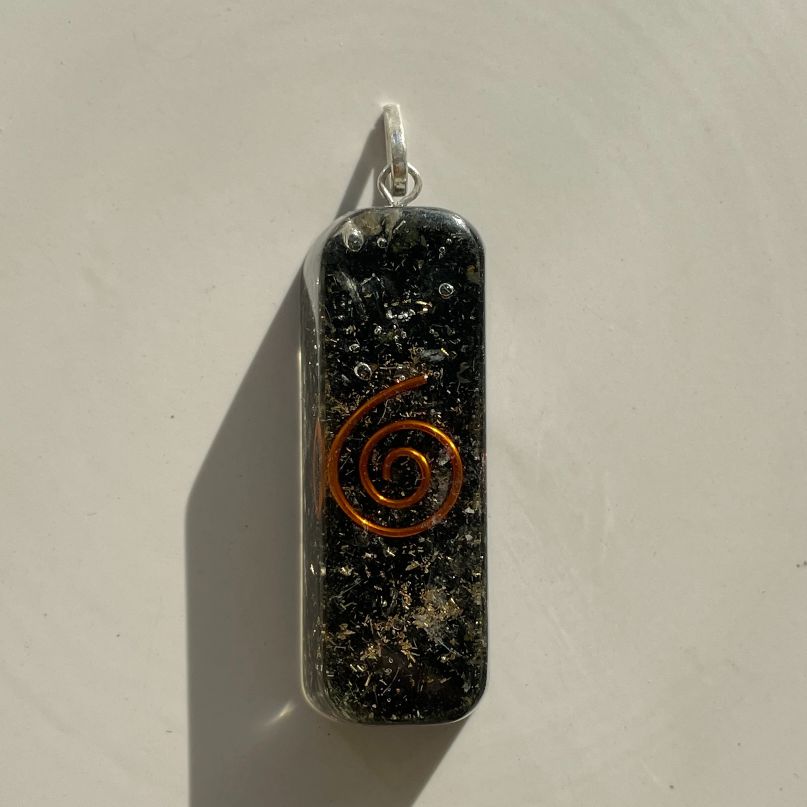 Orgonite Black Tourmaline Pendant - Rectangle