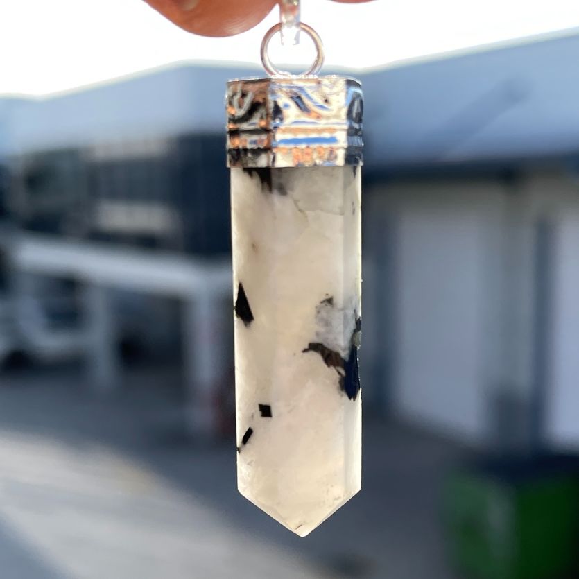 Rainbow Moonstone - Cap Point Pendant