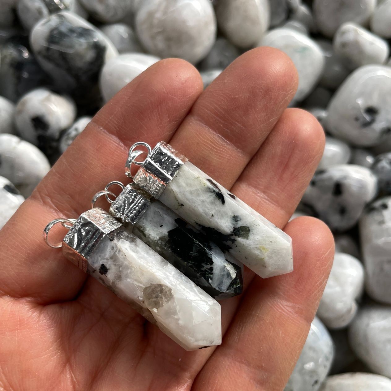 Rainbow Moonstone - Cap Point Pendant