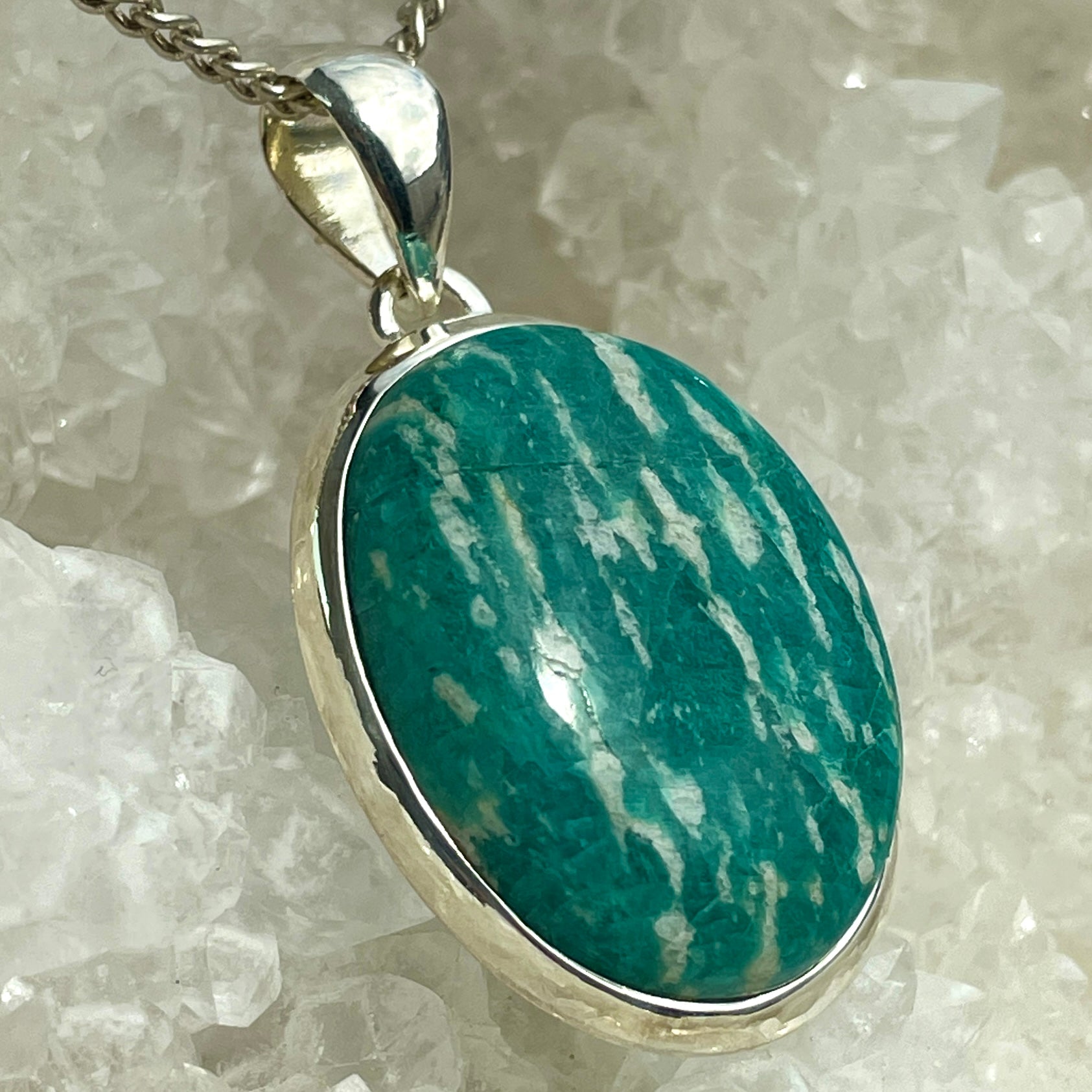Amazonite Silver Pendant - SP84