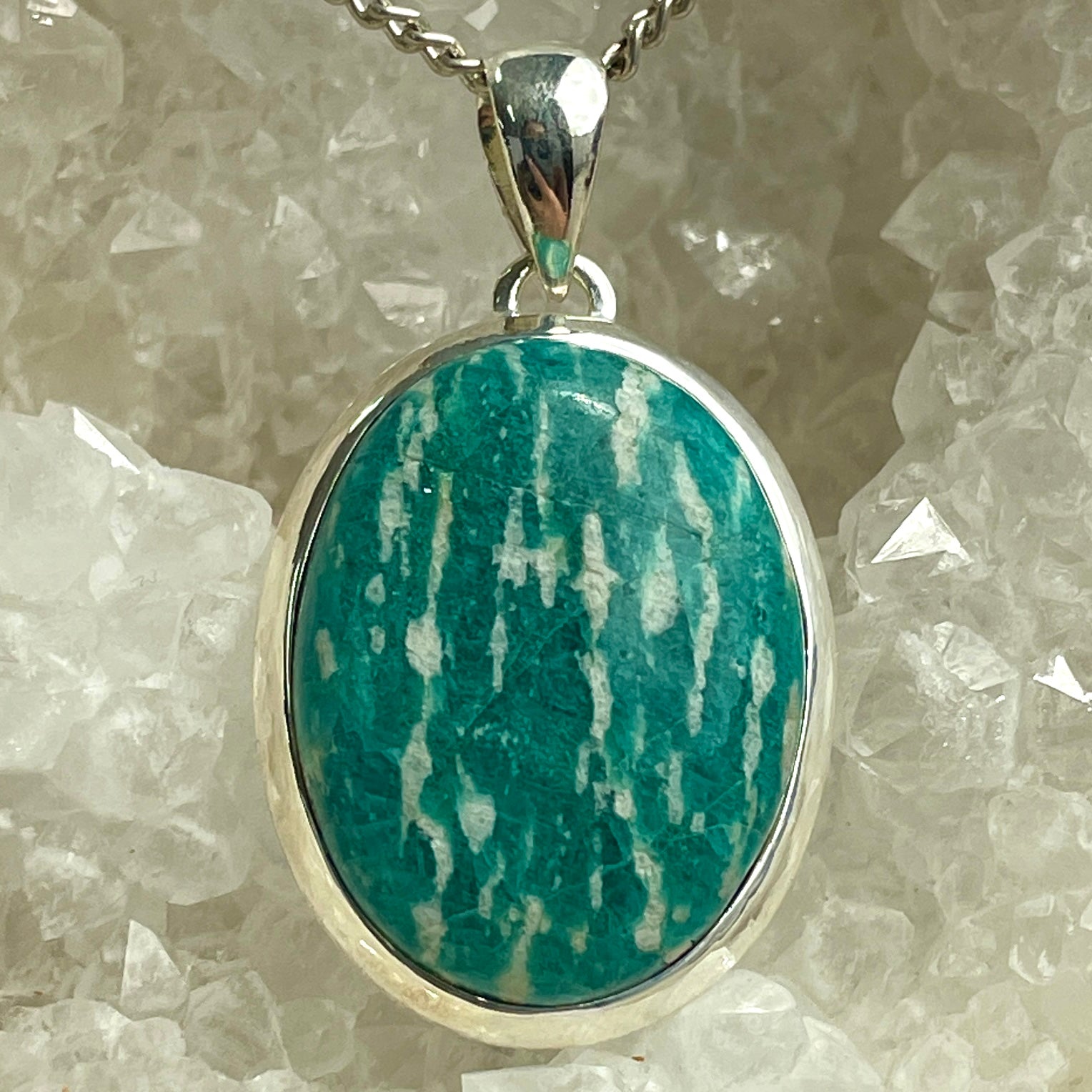 Amazonite Silver Pendant - SP84