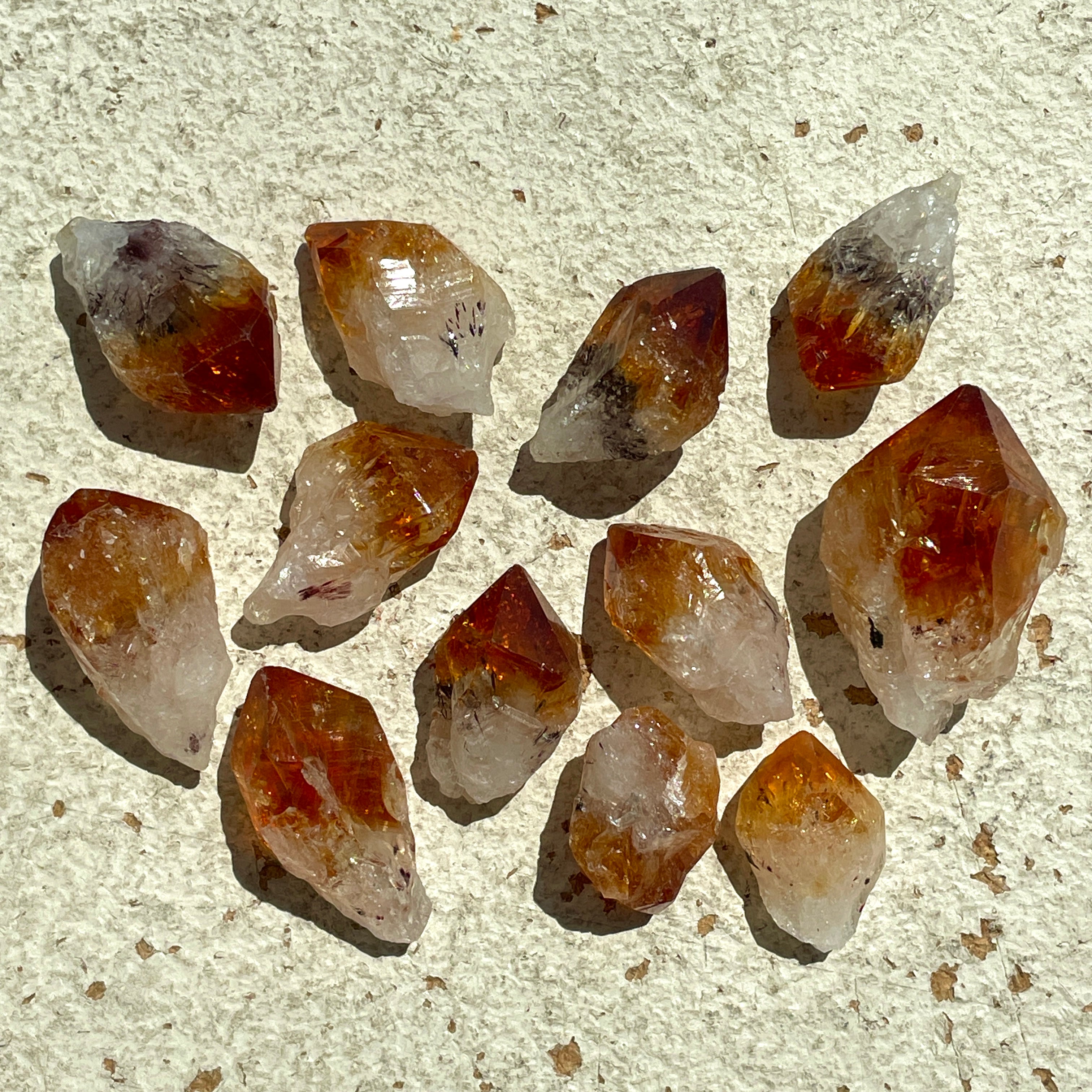 Citrine AAA Points Small - 50gms (12-18pc)