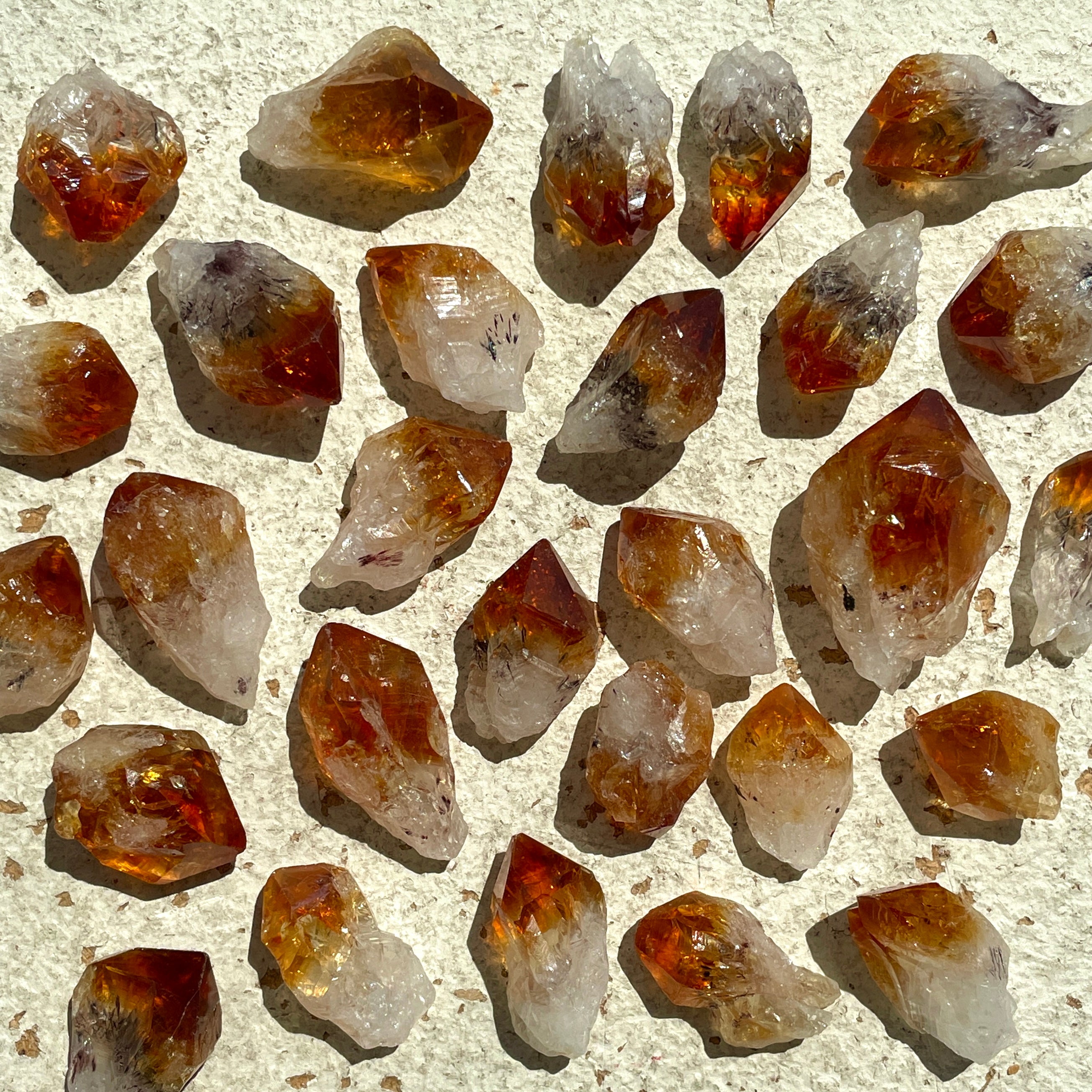 Citrine AAA Points Small - 50gms (12-18pc)