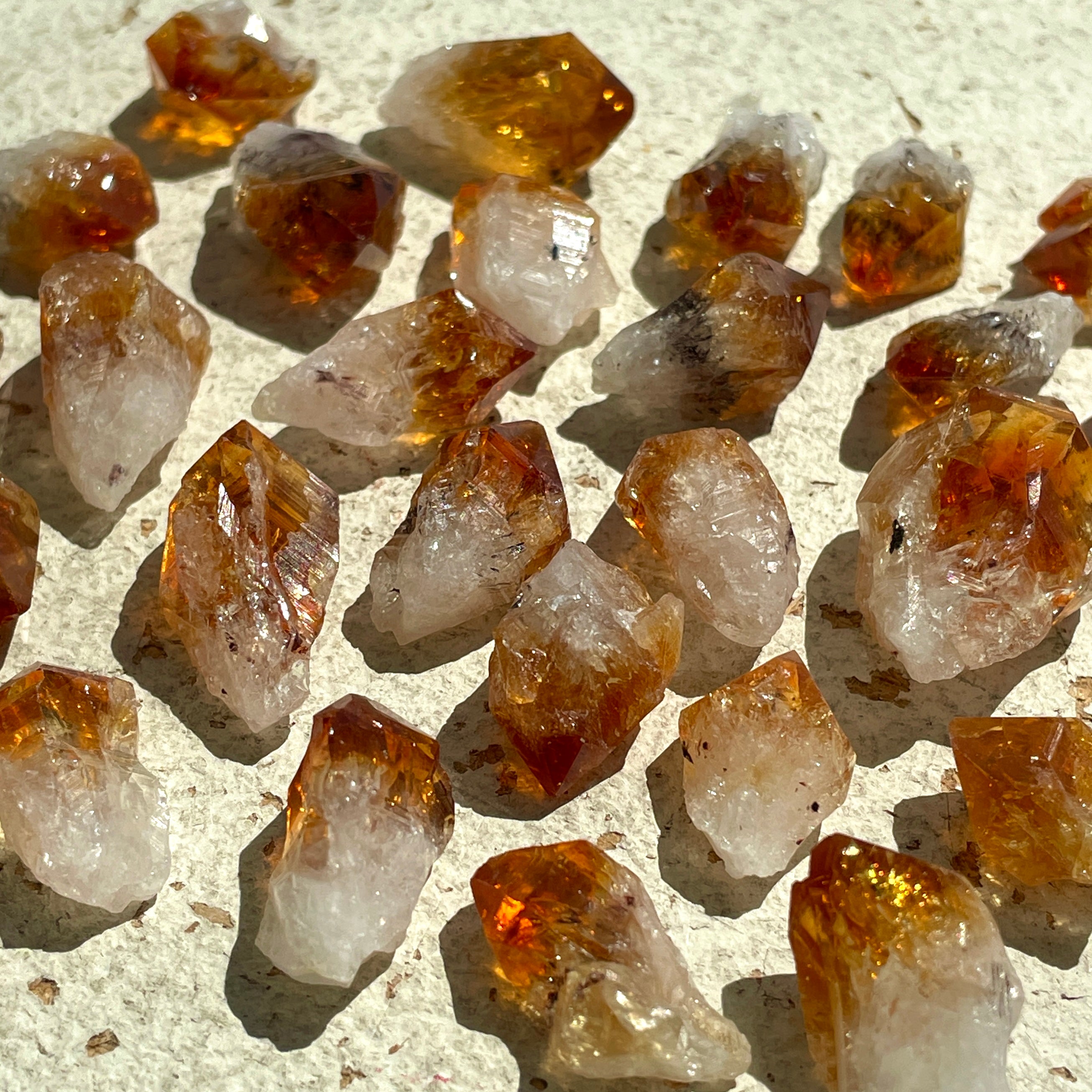 Citrine AAA Points Small - 50gms (12-18pc)