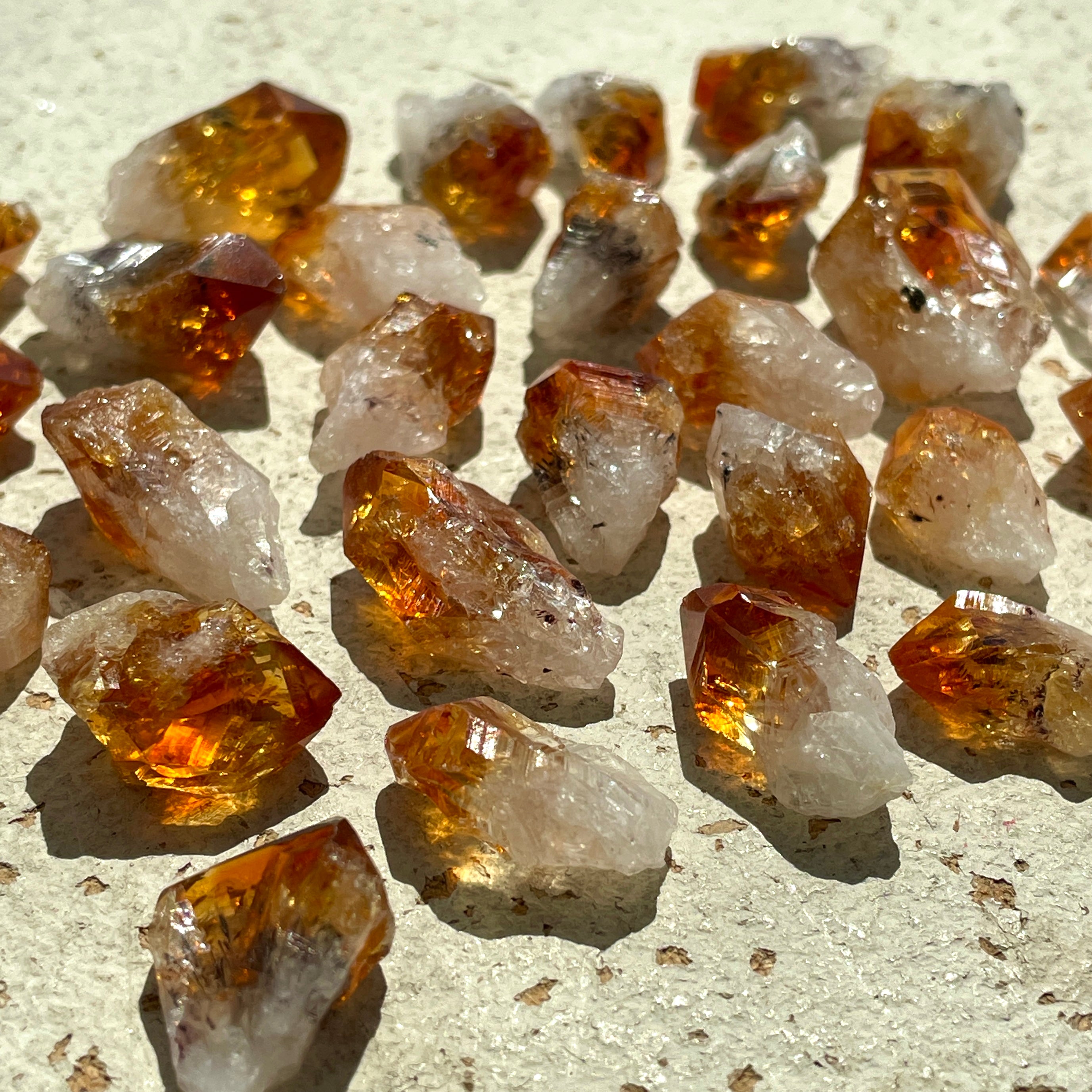 Citrine AAA Points Small - 50gms (12-18pc)