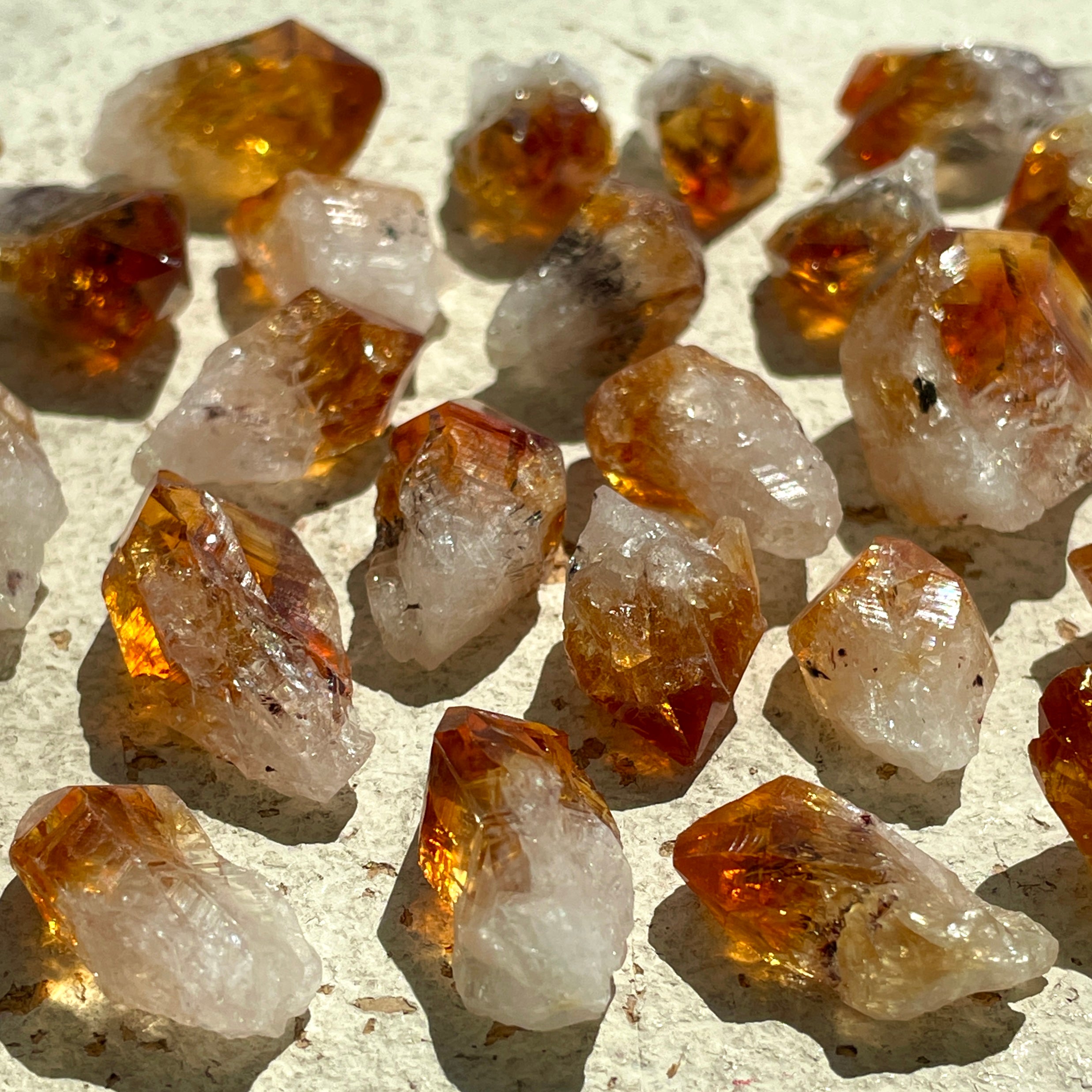Citrine AAA Points Small - 50gms (12-18pc)