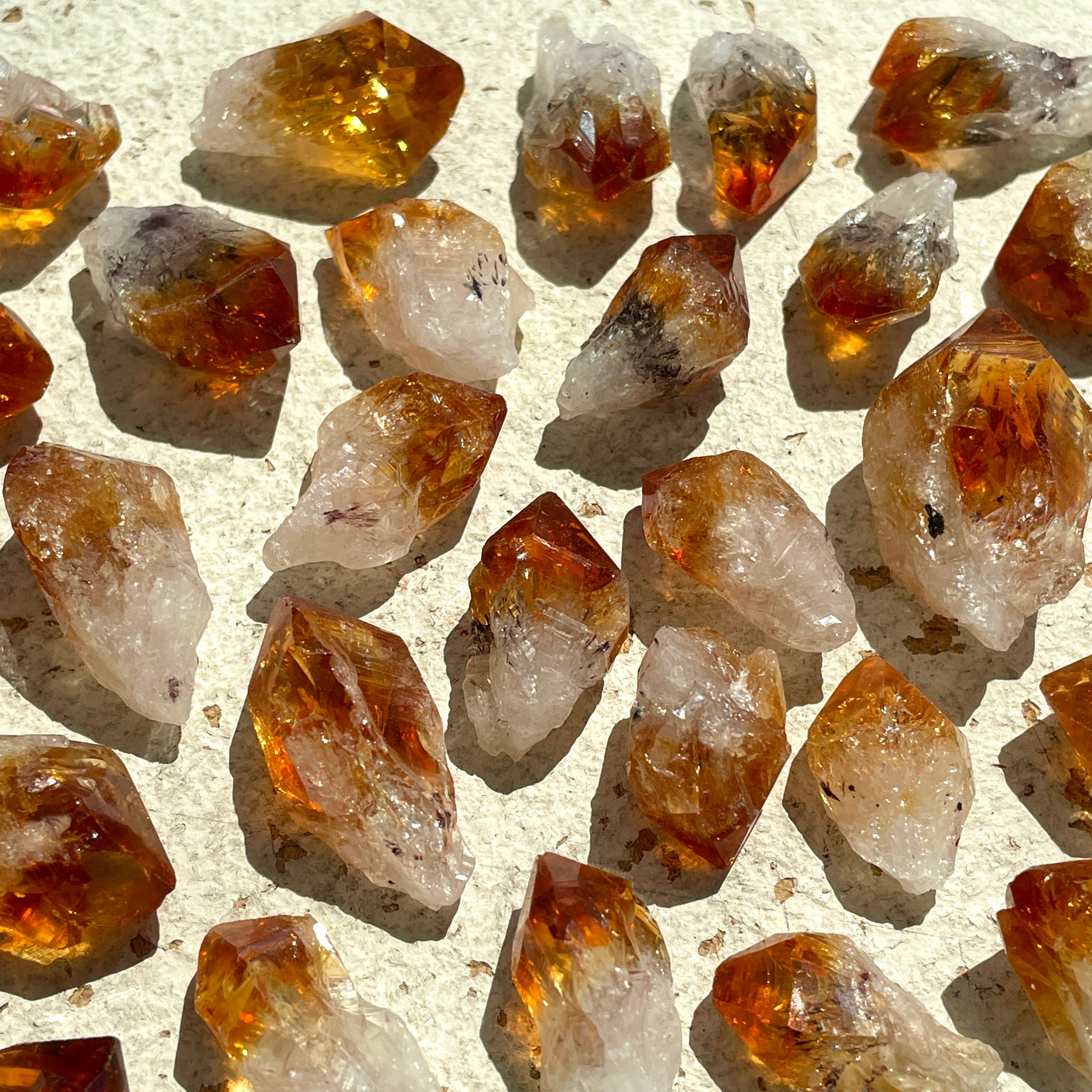 Citrine AAA Points Small - 50gms (12-18pc)