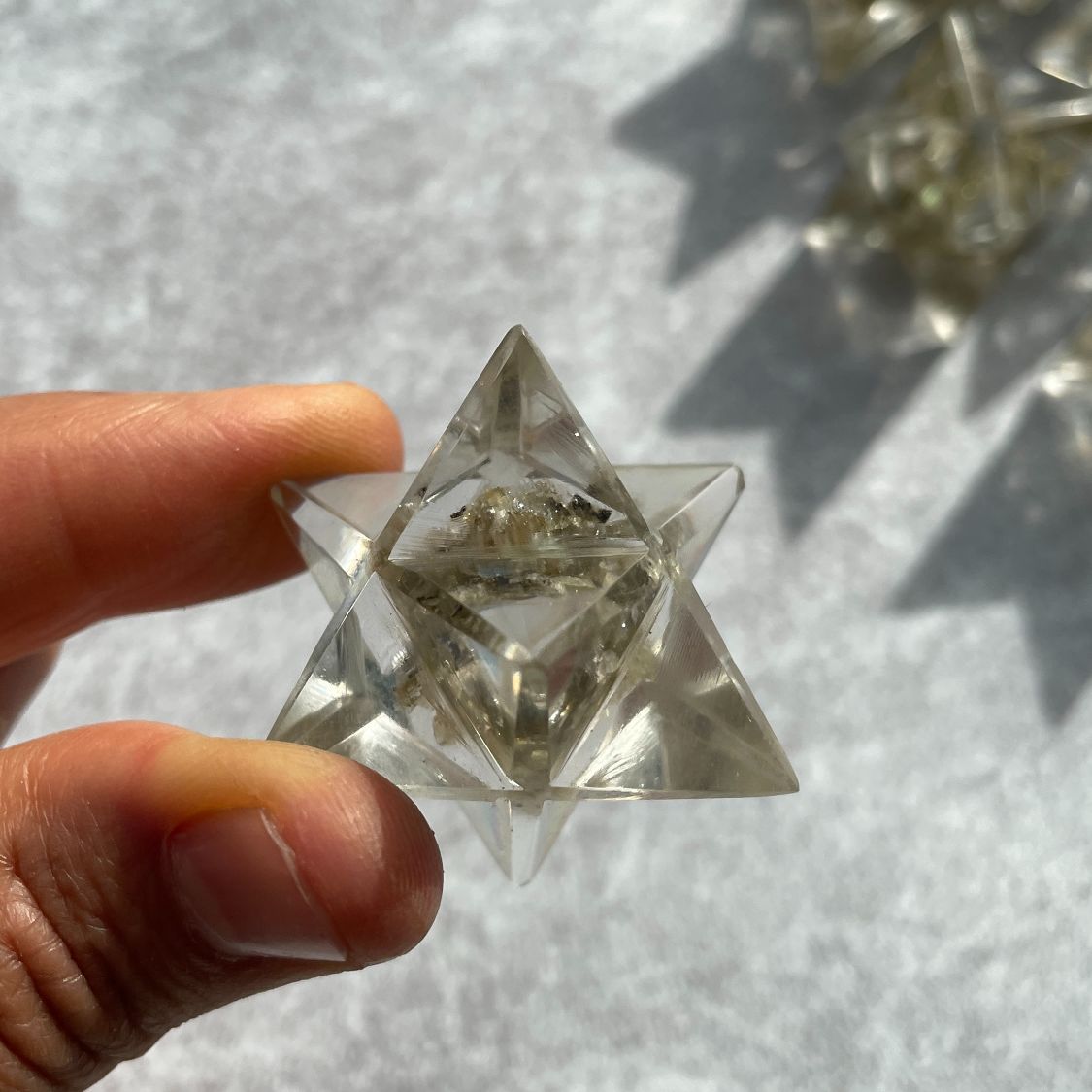 Orgonite Merkaba - Labradorite 2cm