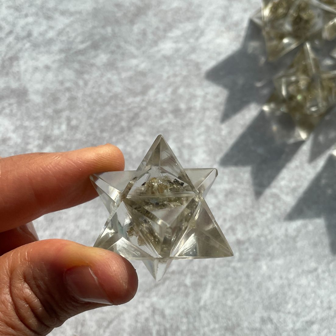Orgonite Merkaba - Labradorite 2cm