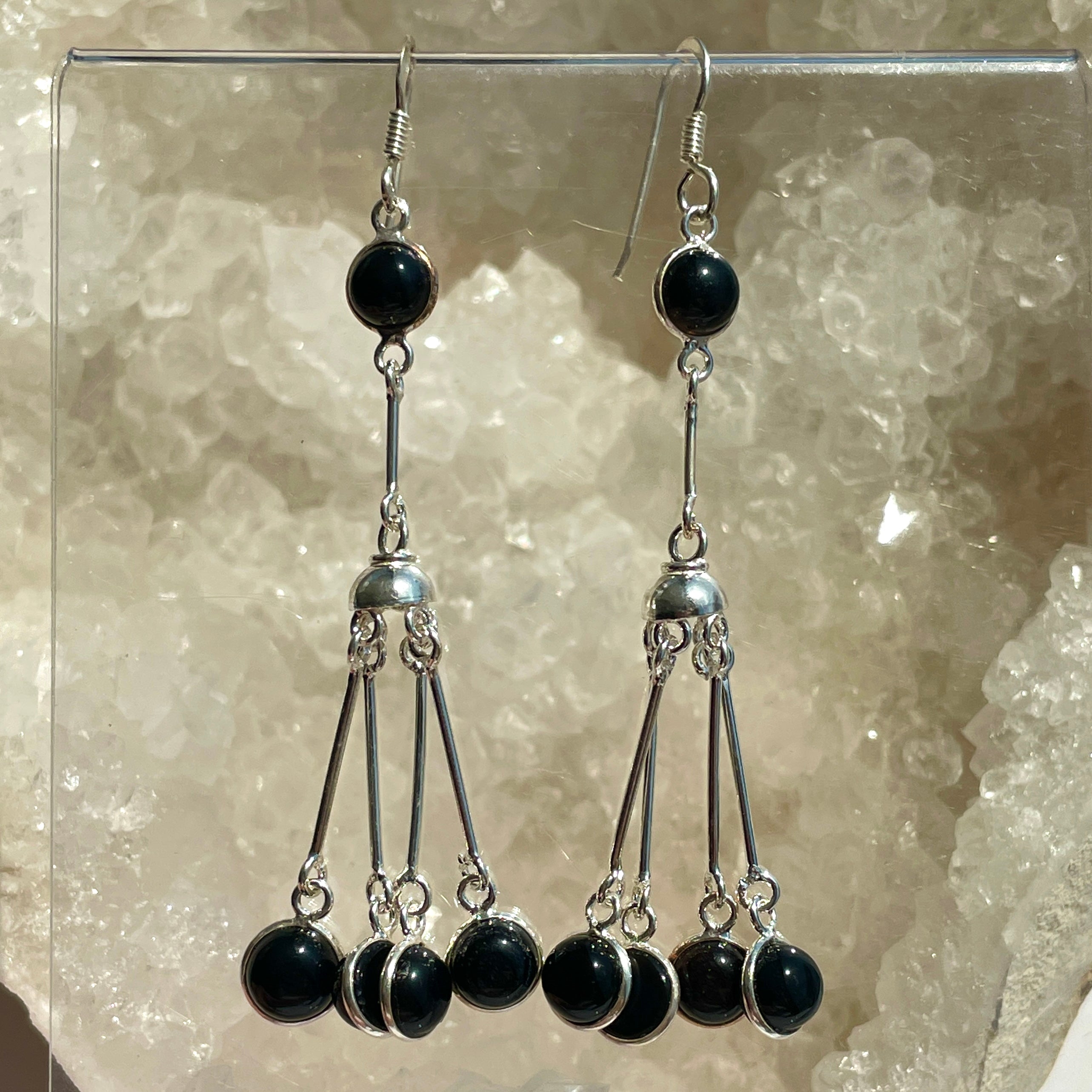 Black Onyx Earrings - E