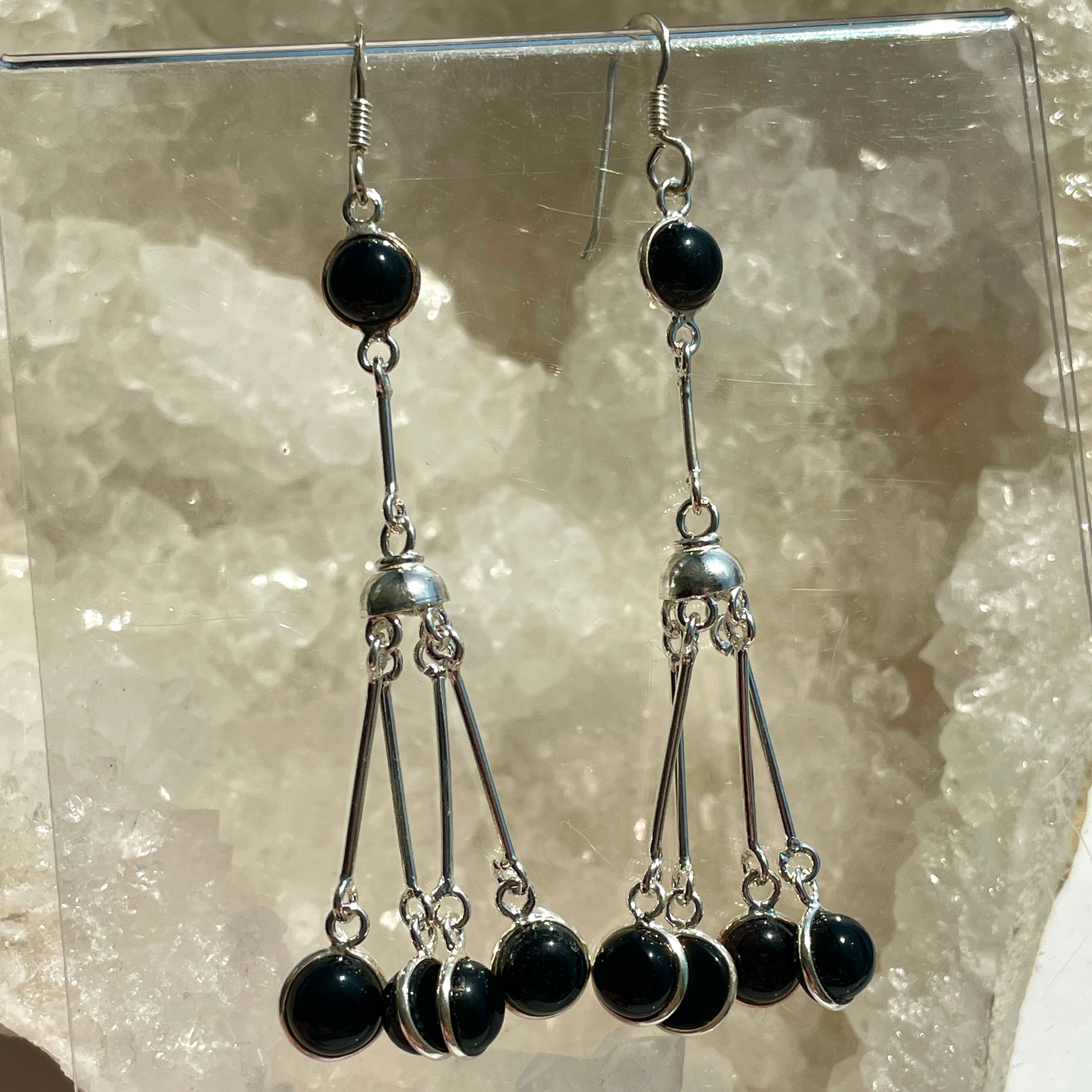 Black Onyx Earrings - E