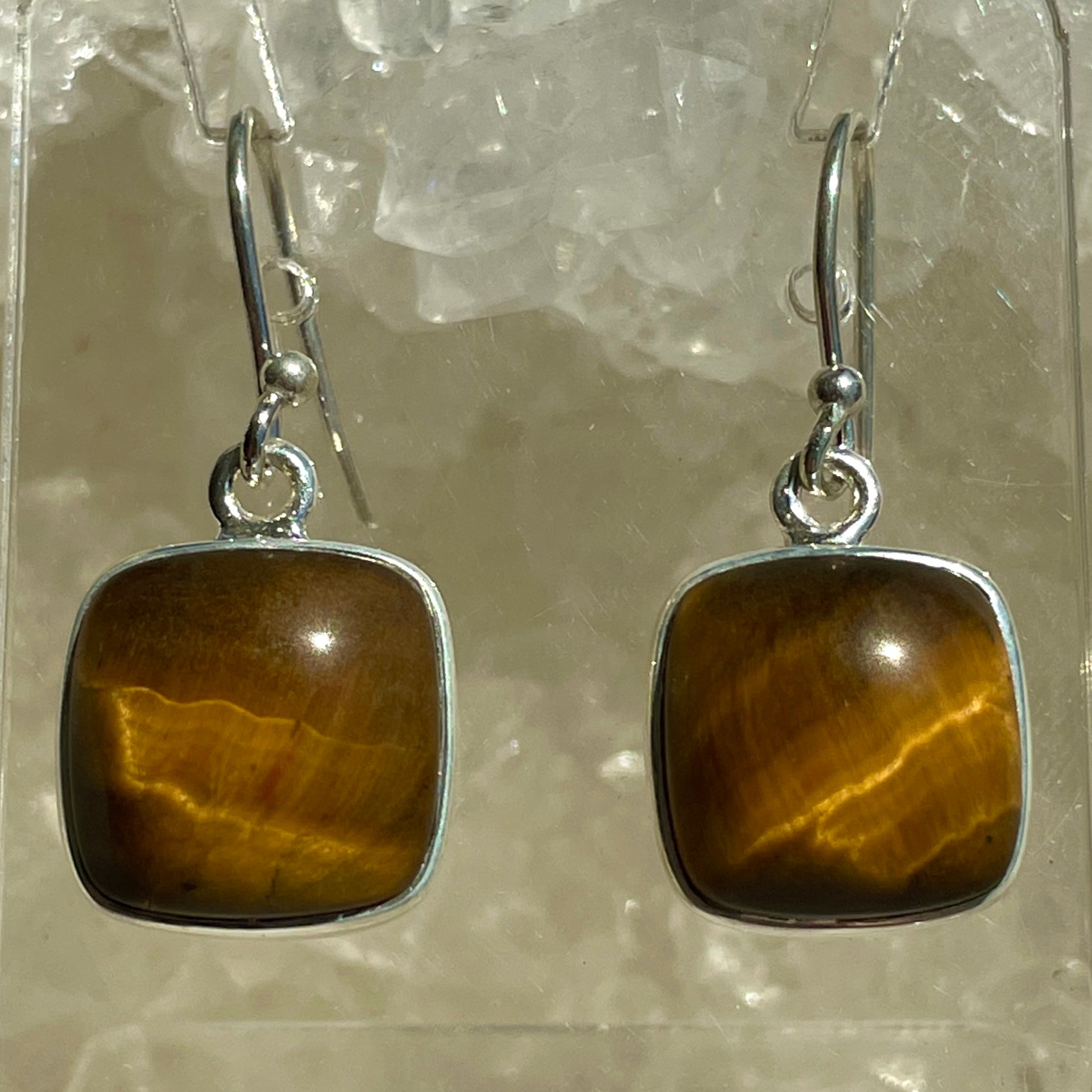 Tigers Eye Earrings - B