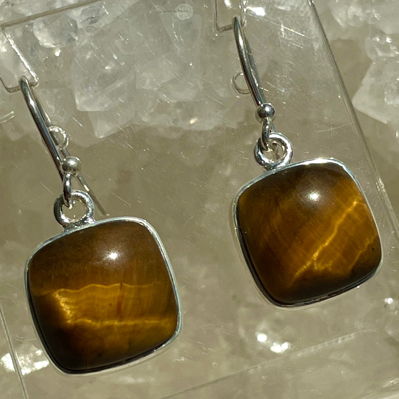 Tigers Eye Earrings - B